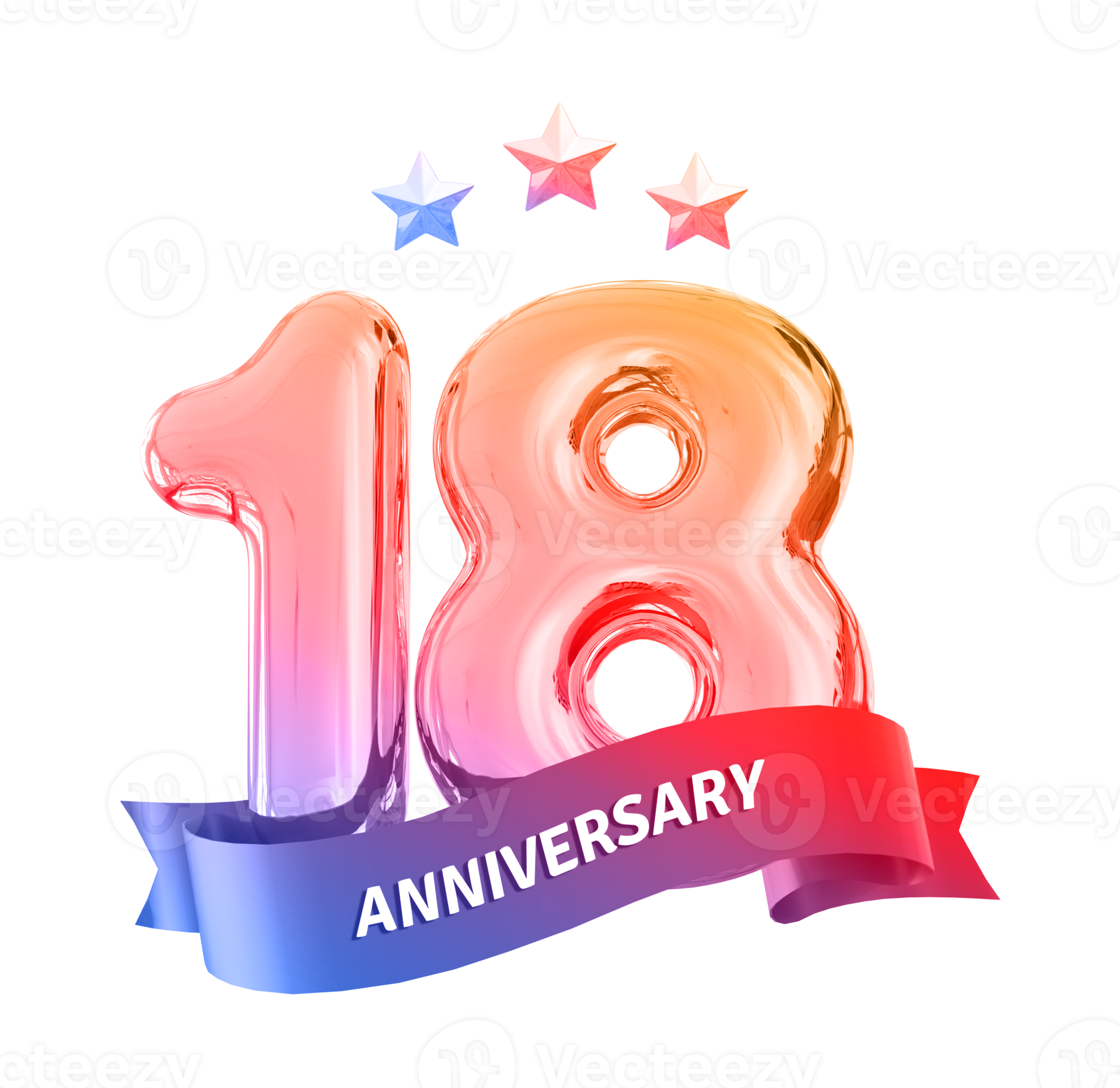 18 years anniversary number 11297130 png