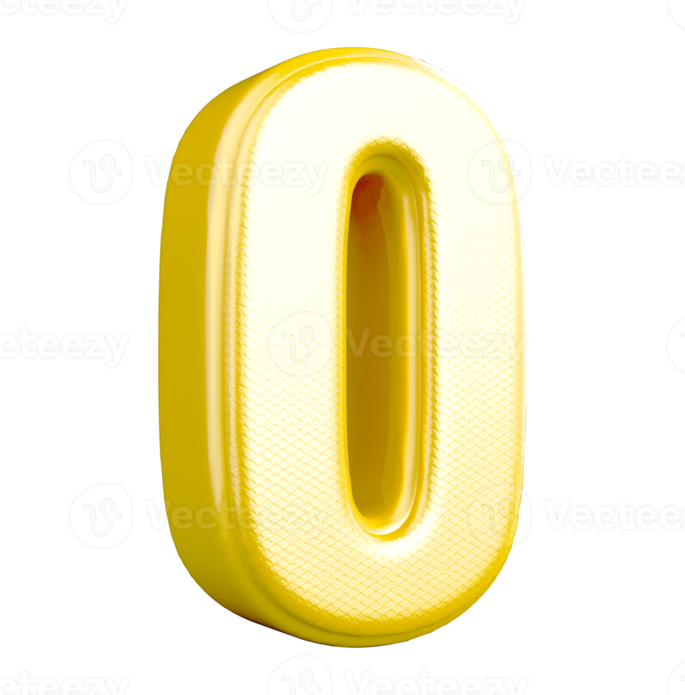 golden number 0 png
