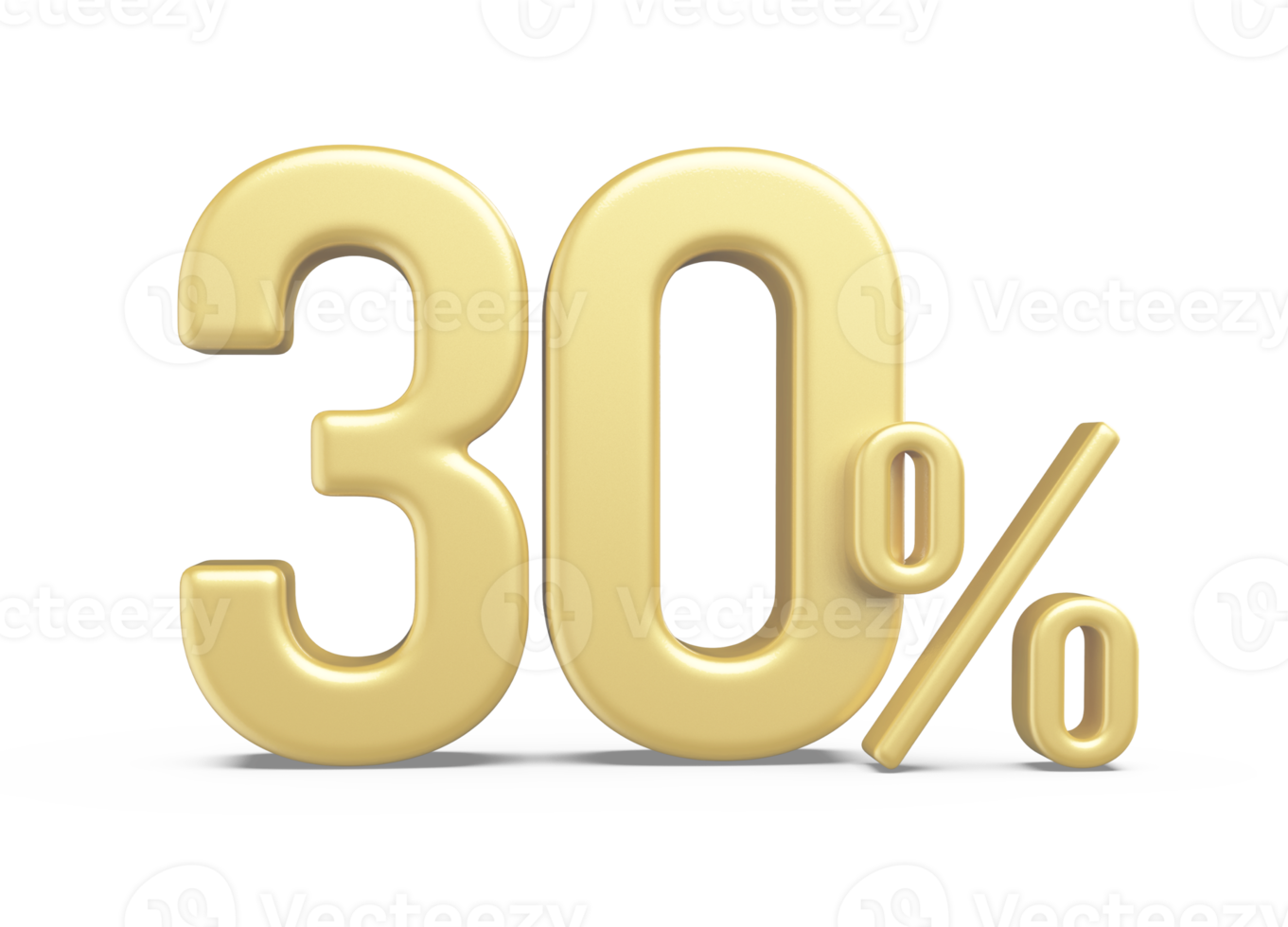 sale number 30 percent off golden png