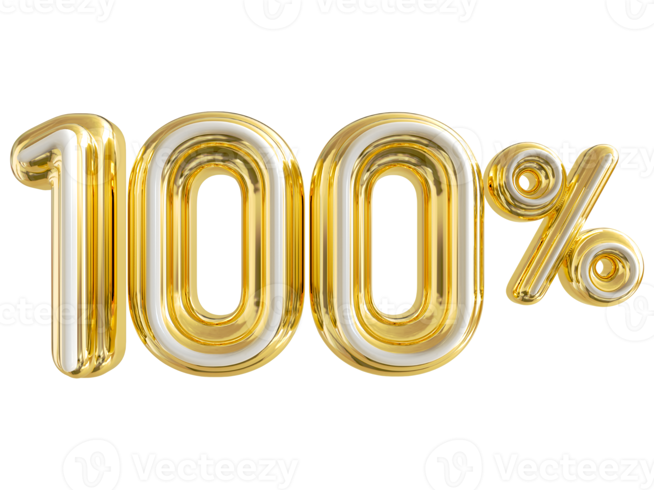 siffra 100 procent gyllene lyx png