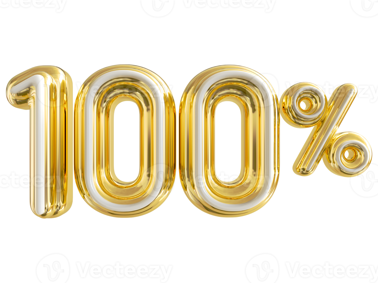 numero 100 per cento d'oro lusso png