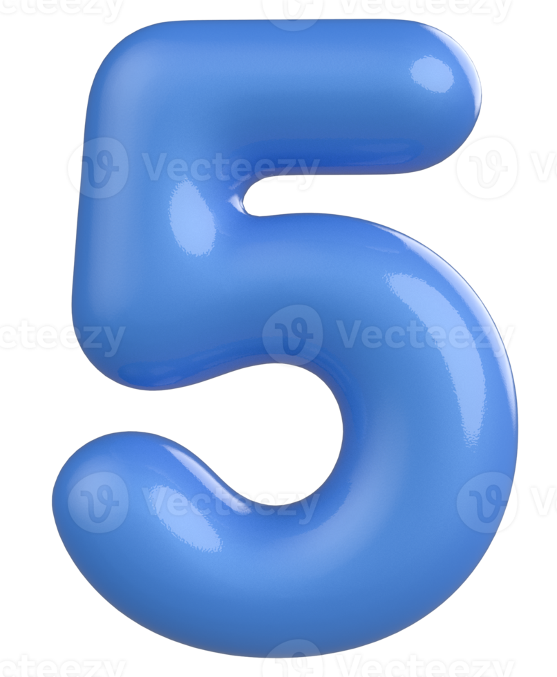 5 Png Blue Number 5 With A Blue PNG Transparent Images Free Download