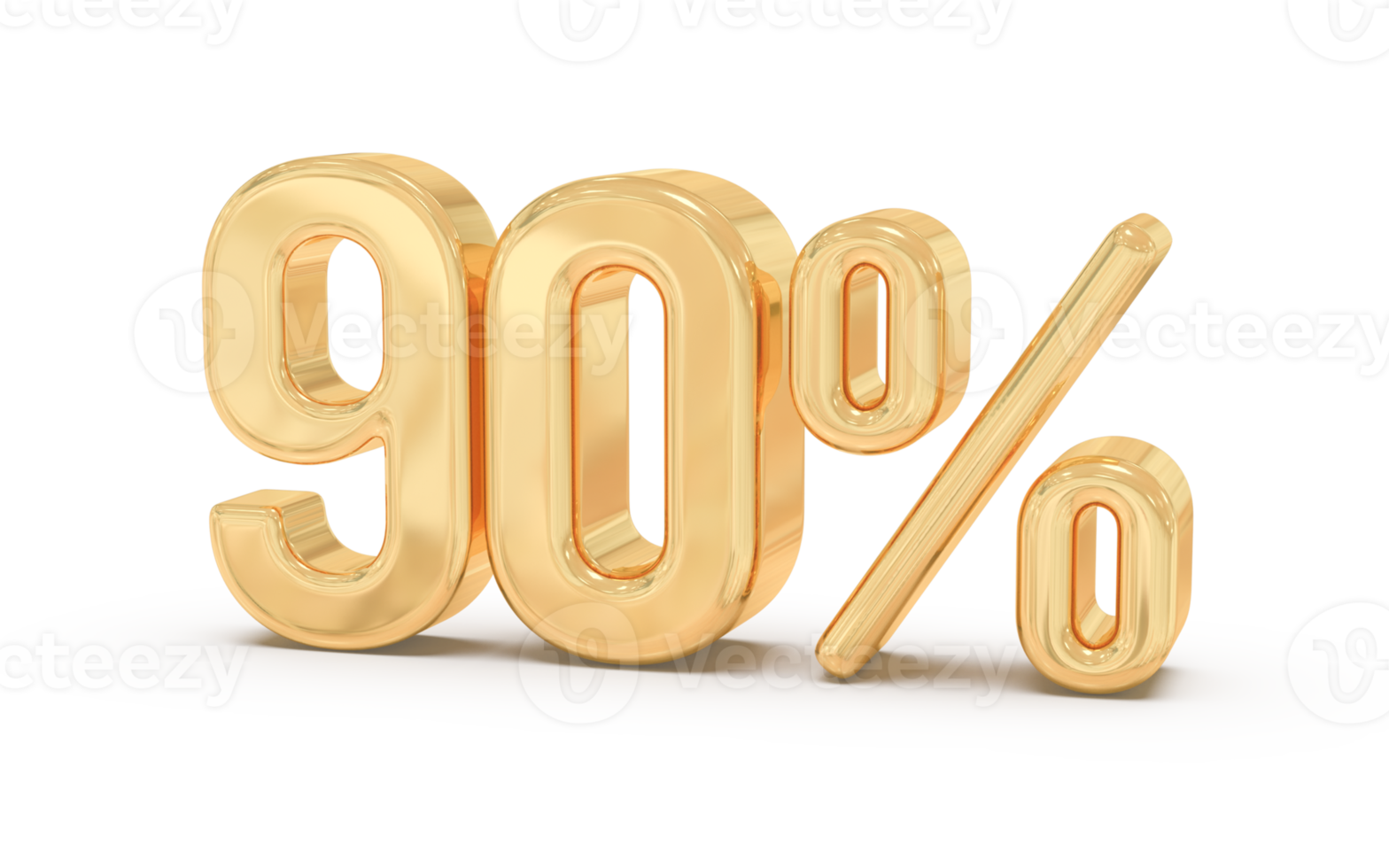 promotion number 90 percent 3d png