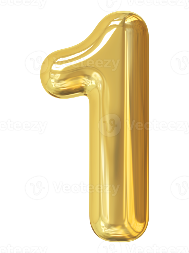 golden number 1 11297539 PNG
