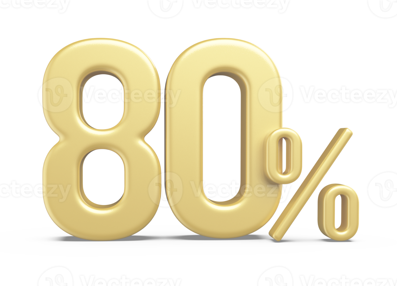 sale number 80 percent off golden png