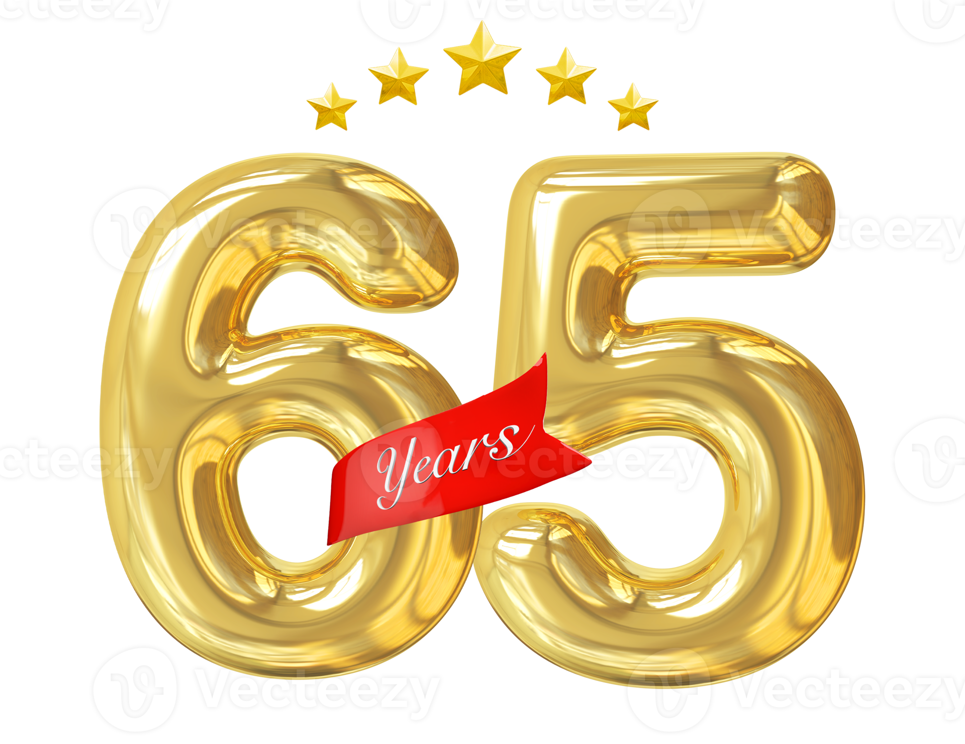 65-years-anniversary-golden-11297561-png