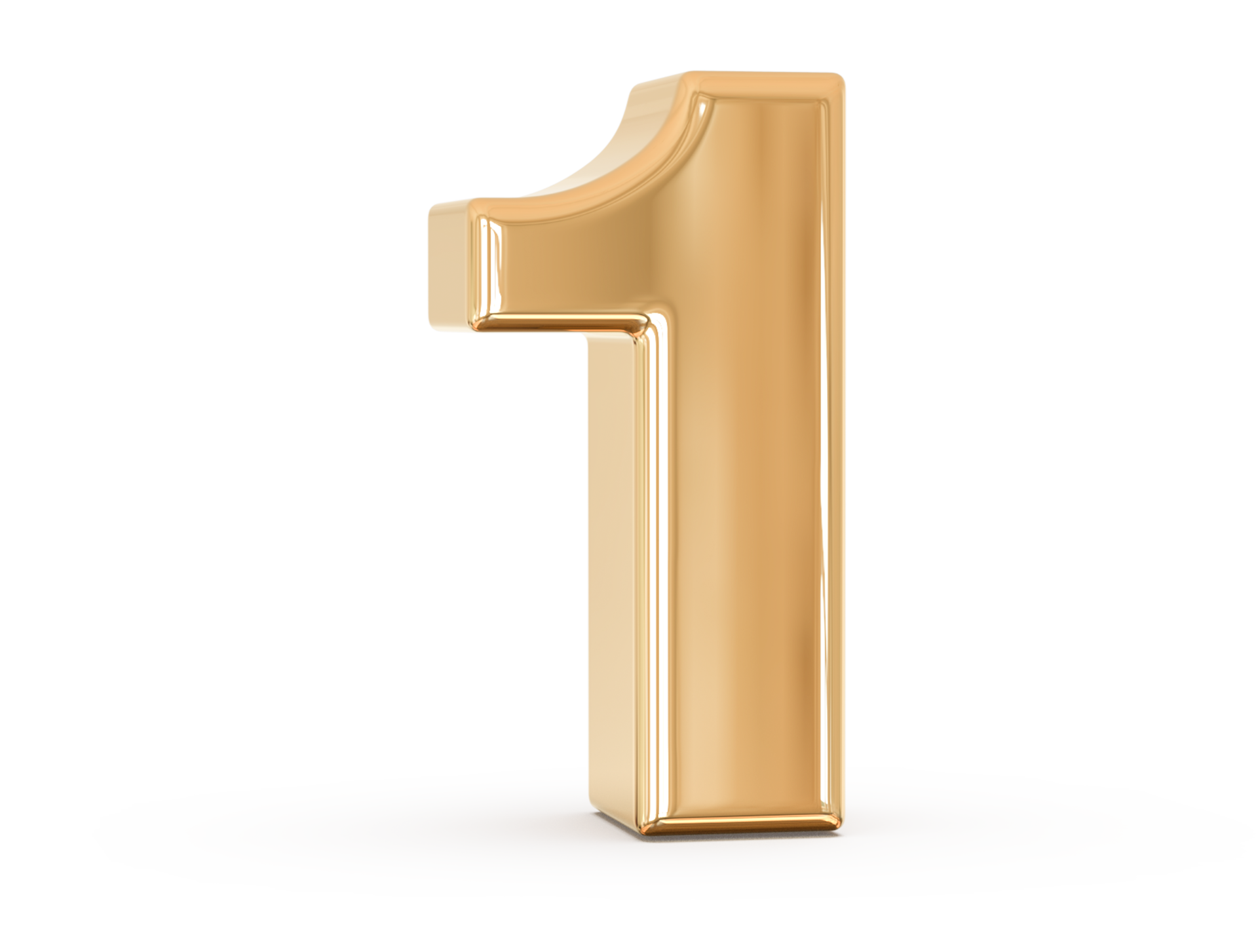 number 1 3d gold 11297589 PNG