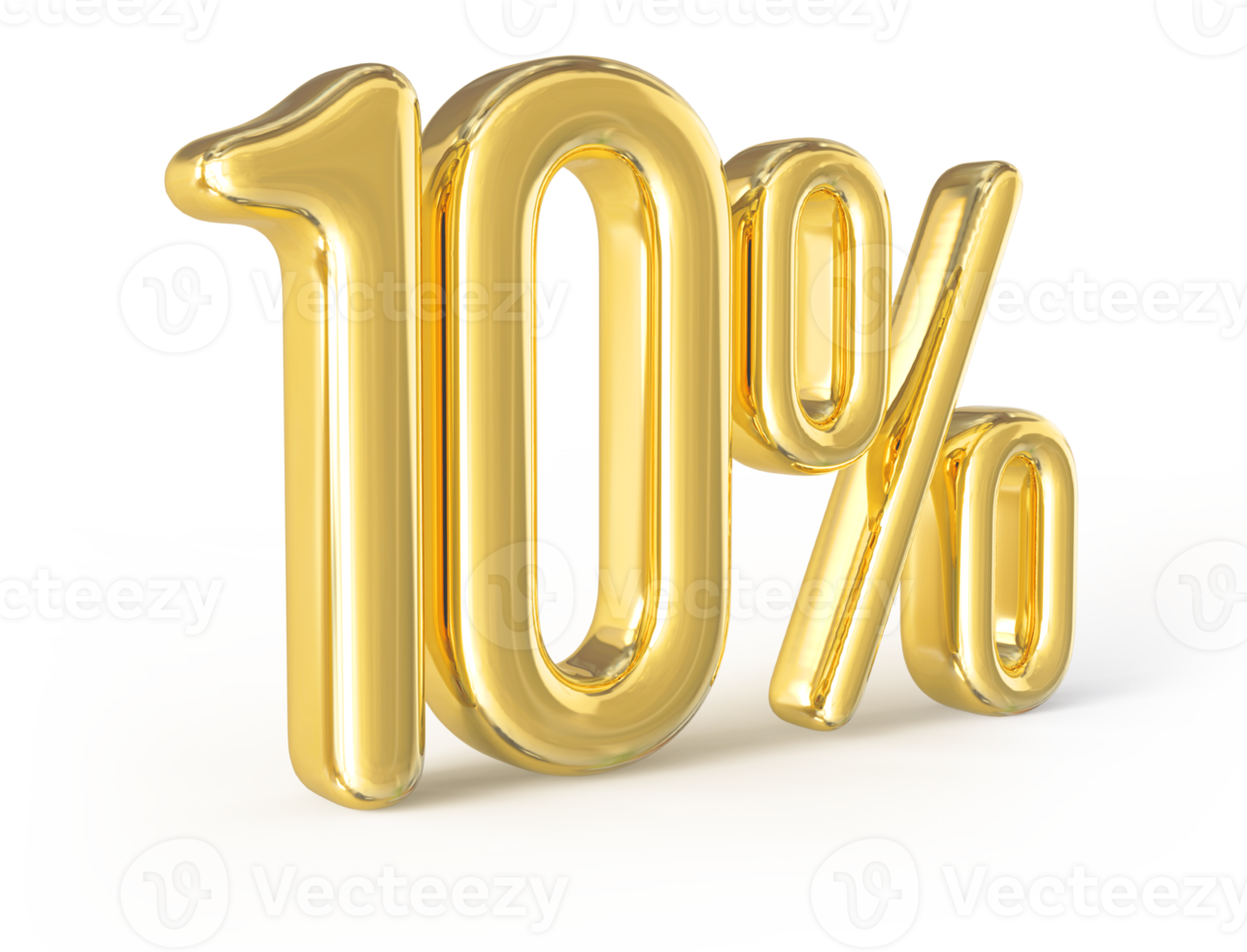 promotion number 10 percent 3d png