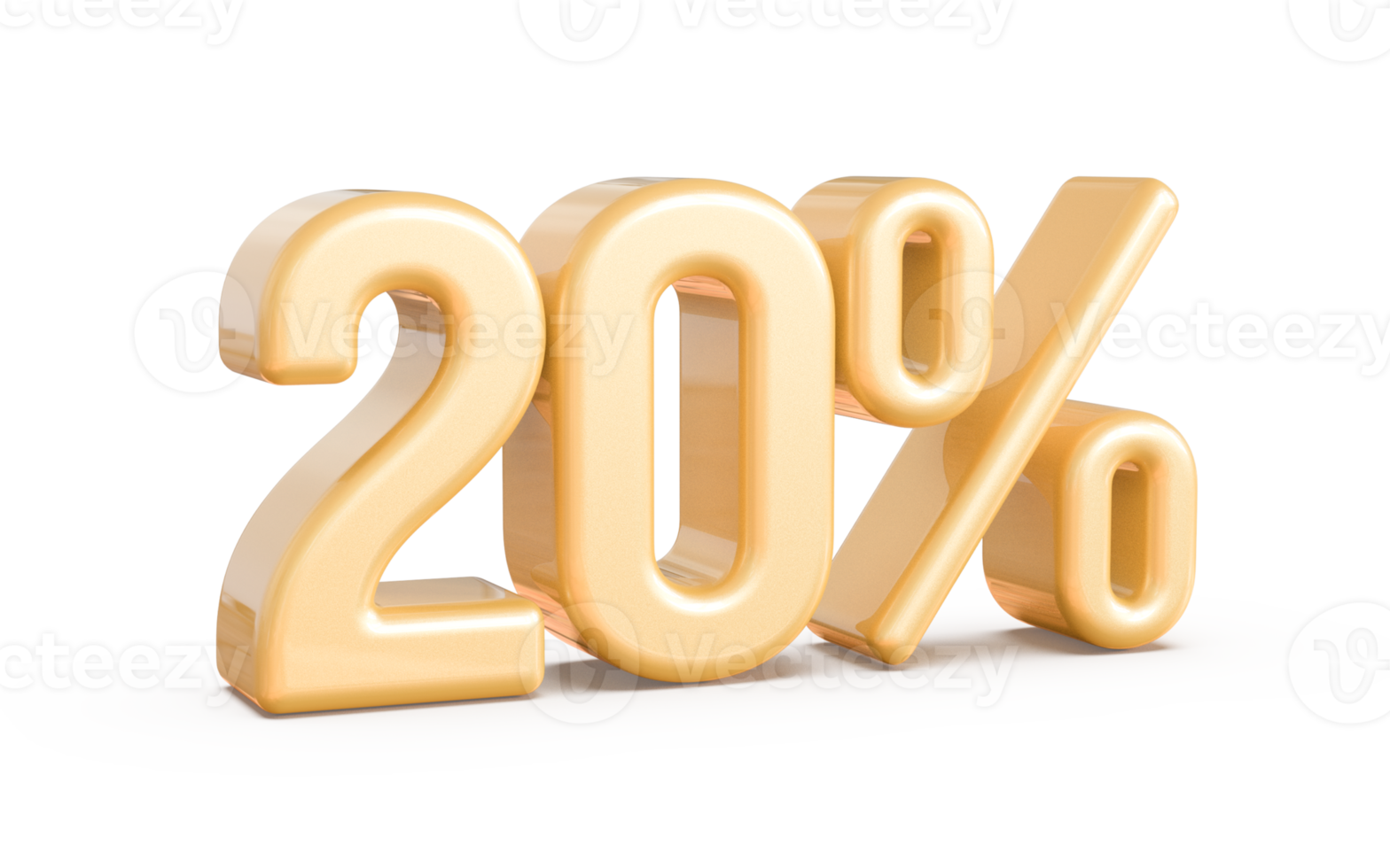 promotion number 20 percent 3d png