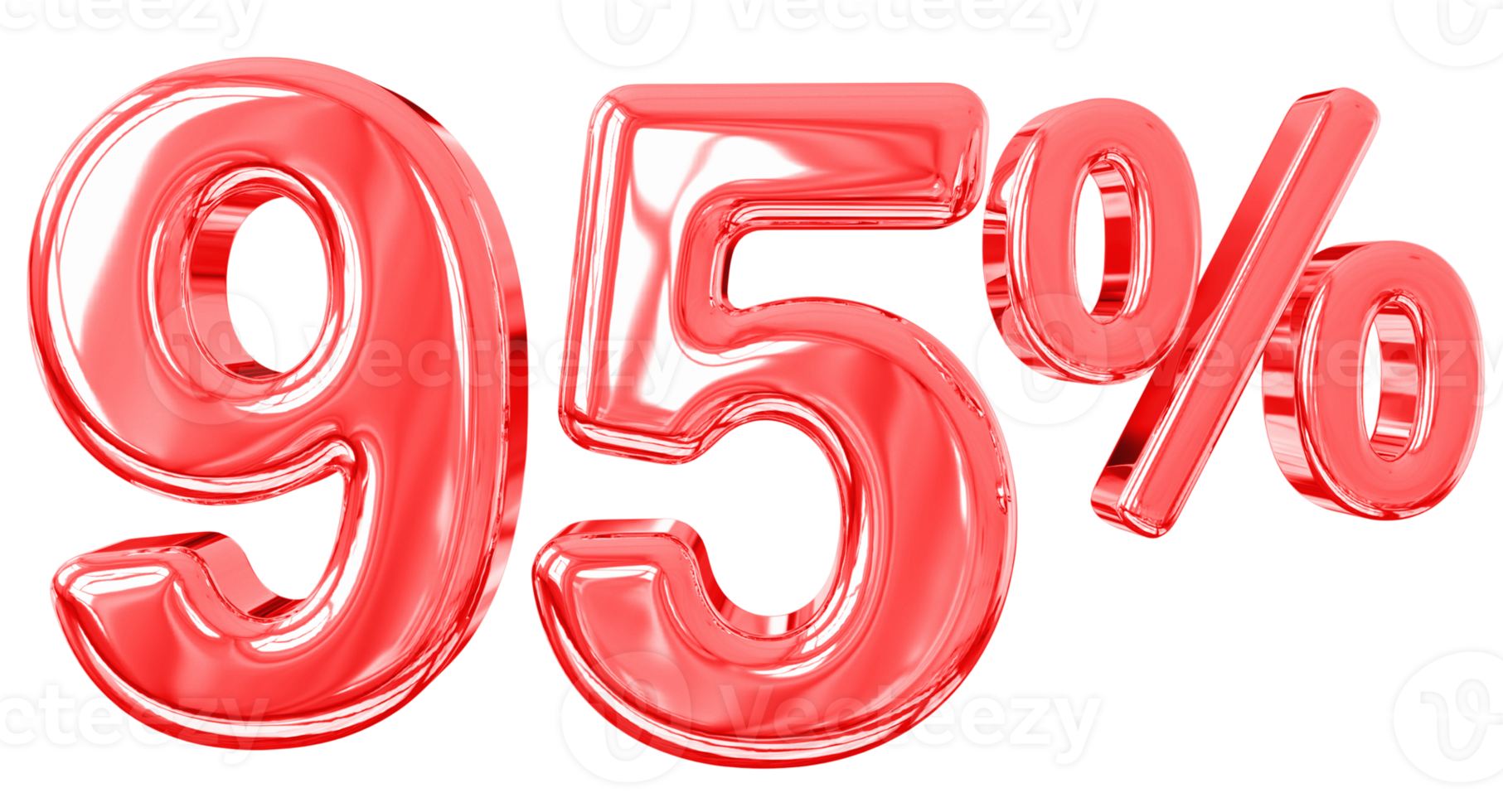 promotion number 95 percent 3d png