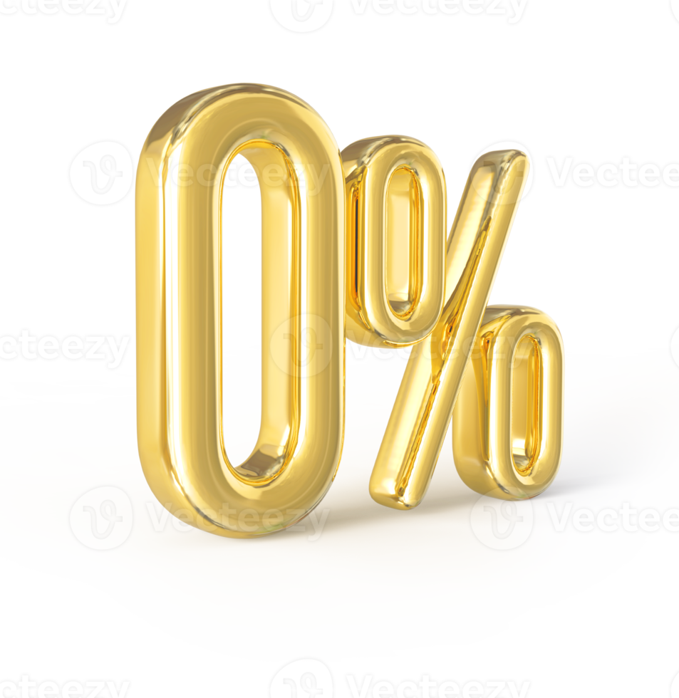 promotion 0 number percent 3d png