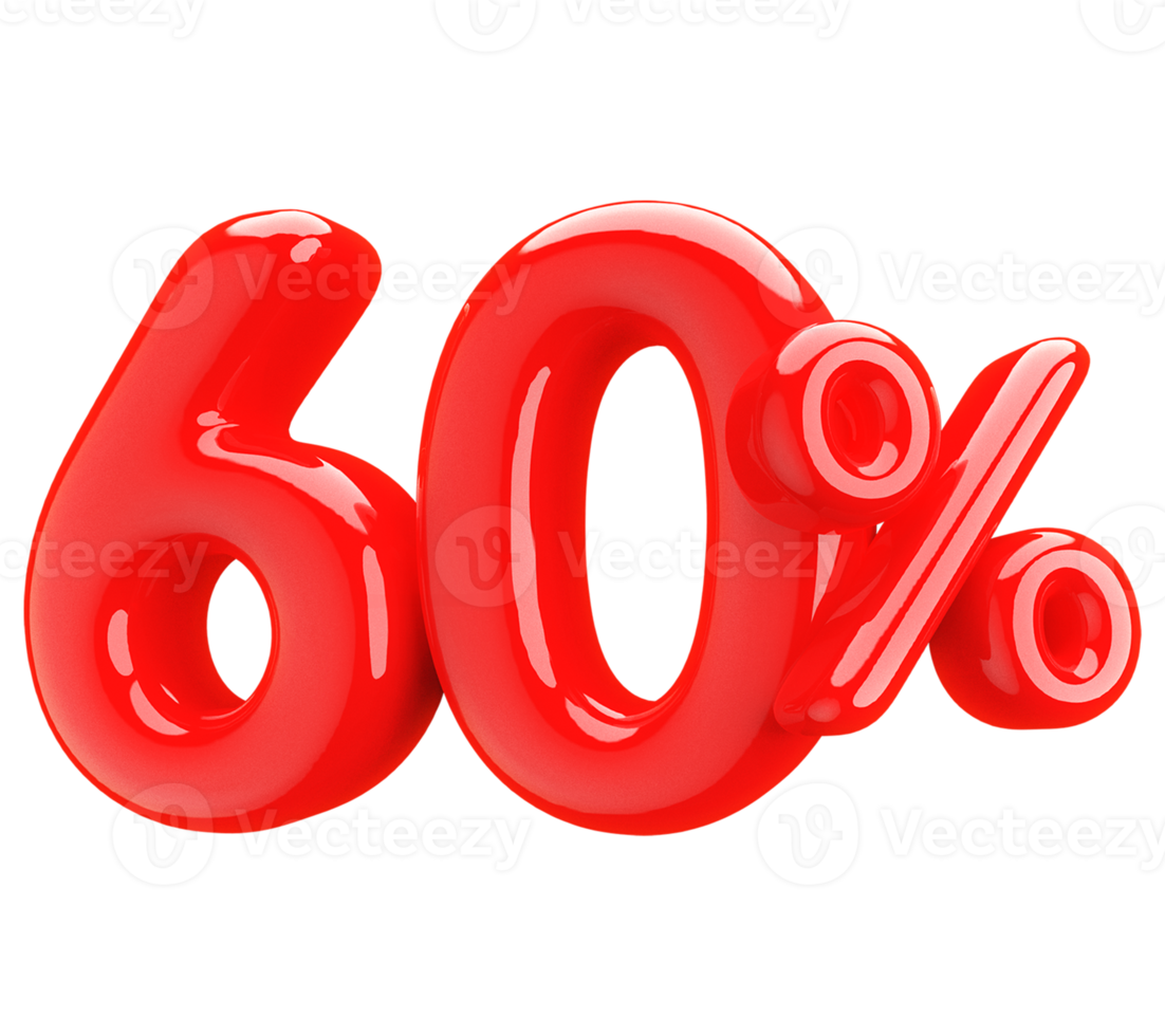 promotion 60 number percent png