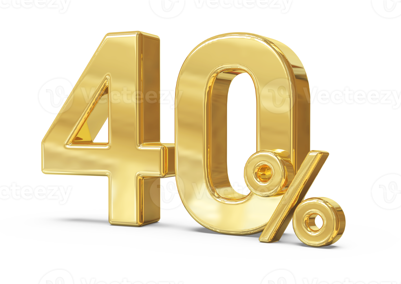 promotion 40 number percent 3d png