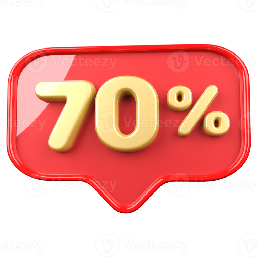 icon number 70 percent promotion 11297621 PNG