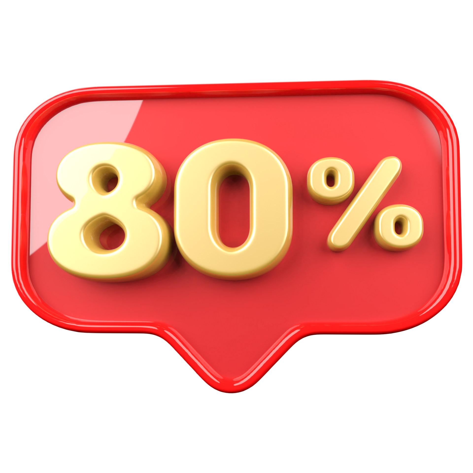 icon number 80 percent promotion 11297622 PNG