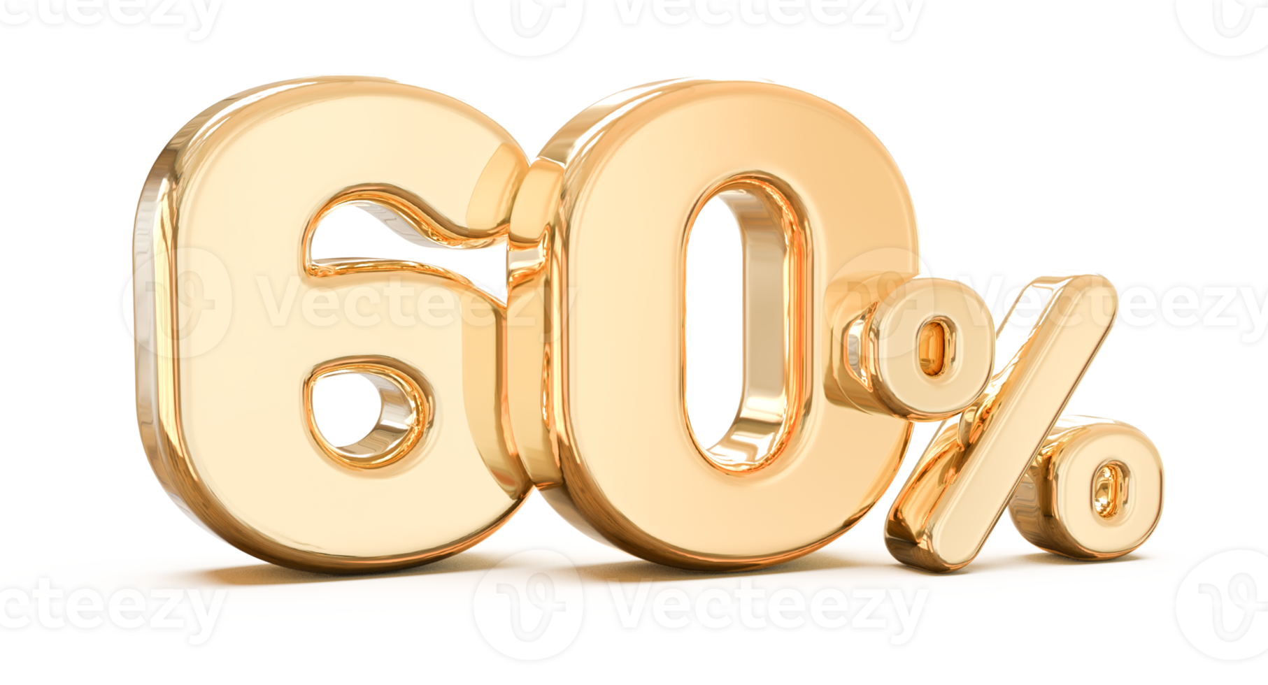 sale number 60 percent 3d png