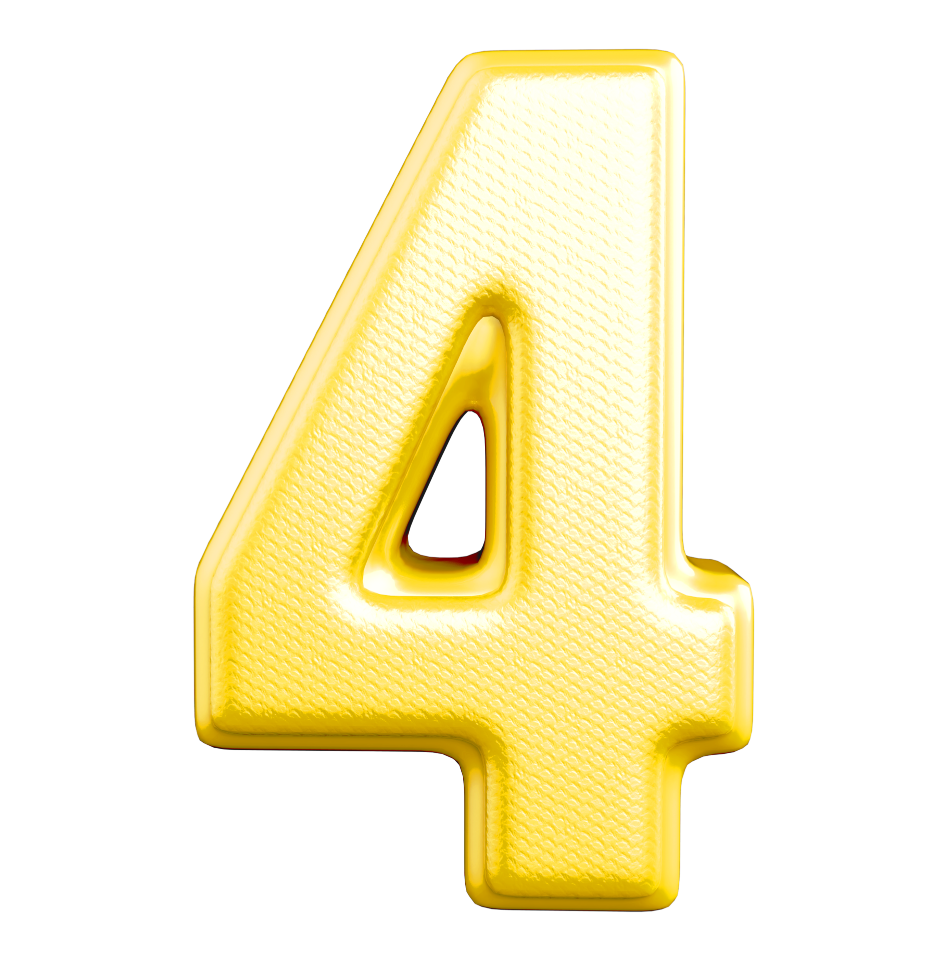 golden number 4 11297690 PNG