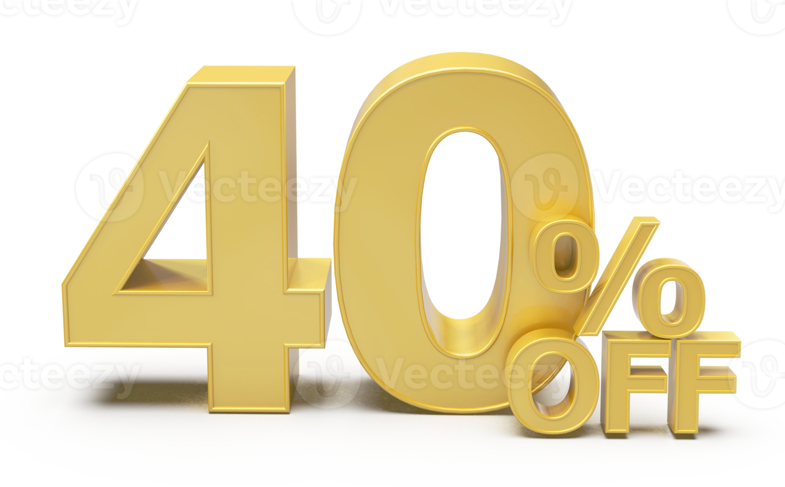 free-number-40-percent-golden-luxury-11297691-png-with-transparent
