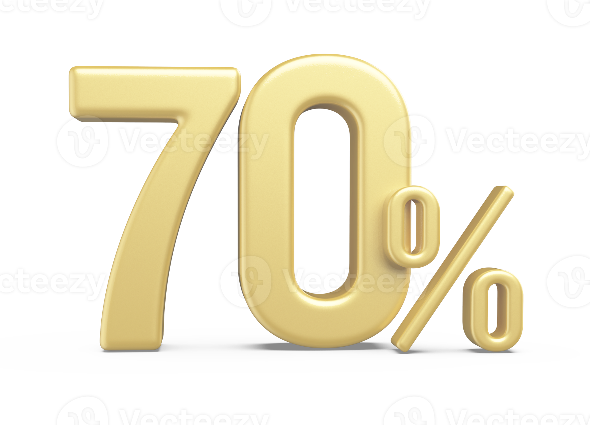 Number 70 Percent Golden Luxury 11297703 PNG