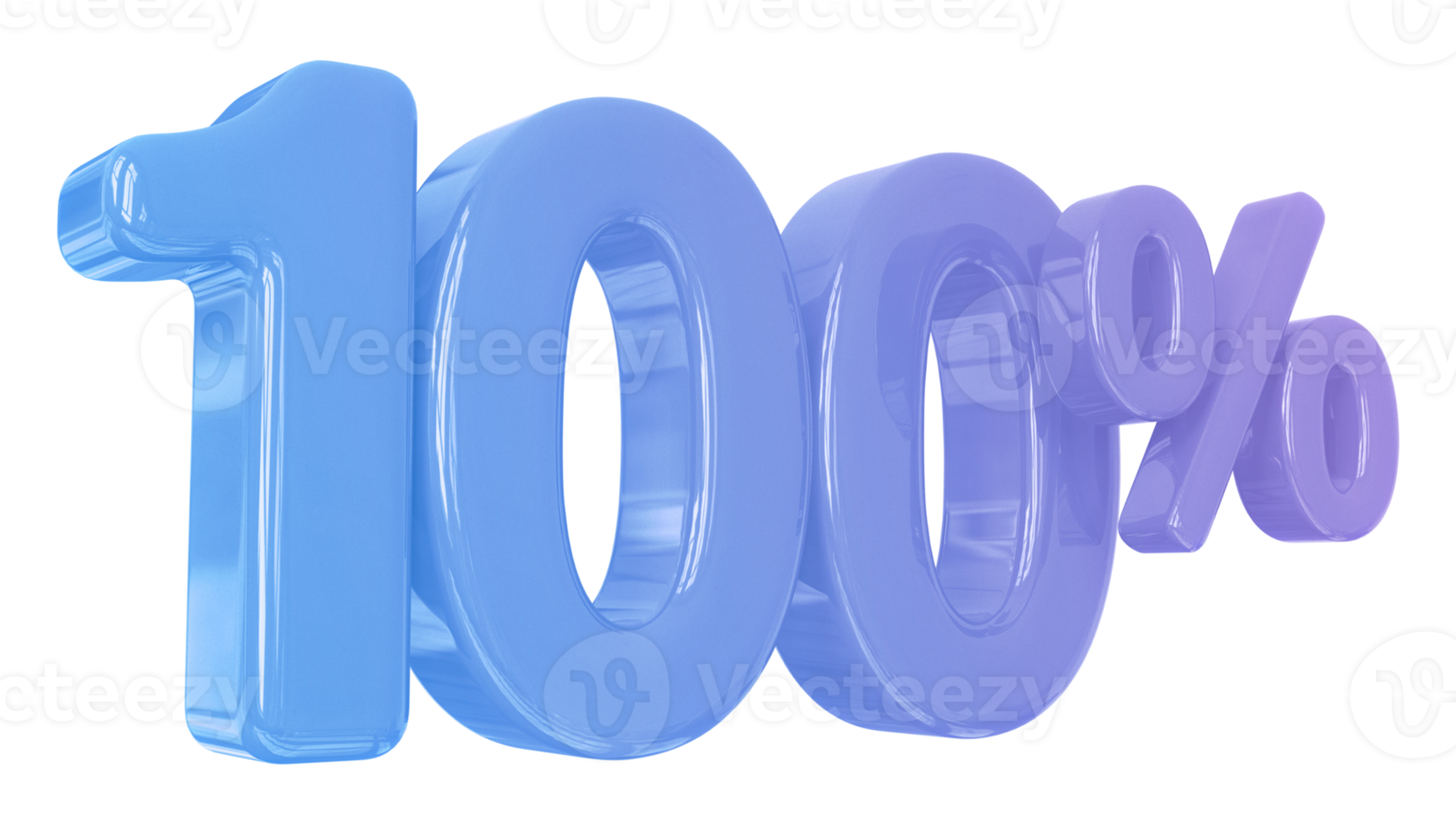 promotion number 100 percent 3d png