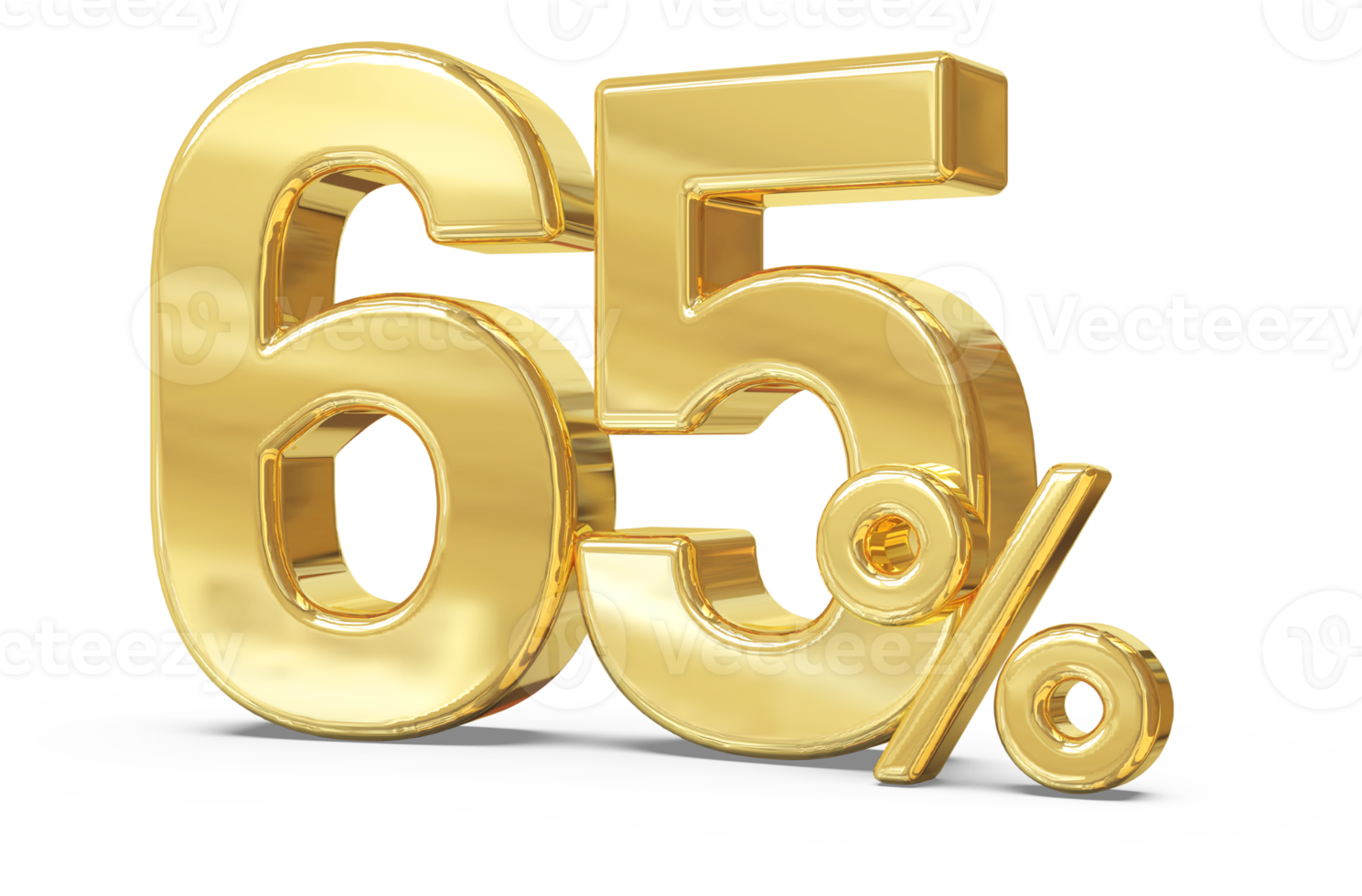 promotion 65 nombre pour cent 3d png