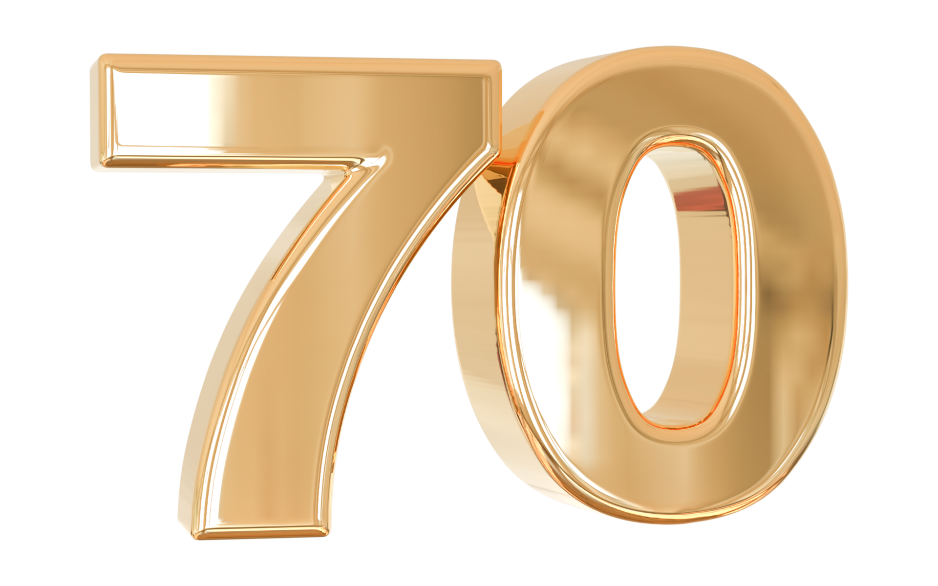 70 N mero 3d 11297760 PNG