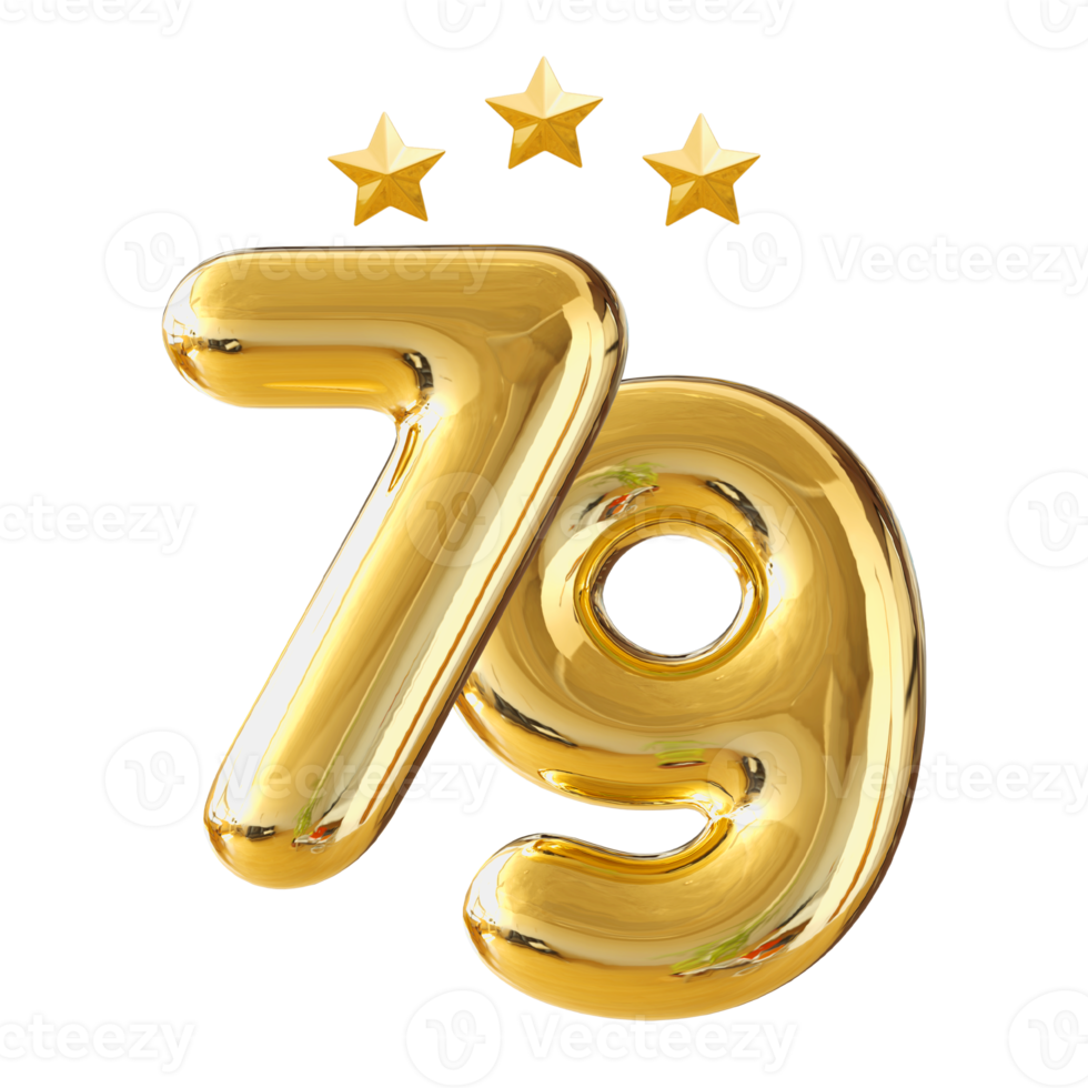 79 anni anniversario numero png