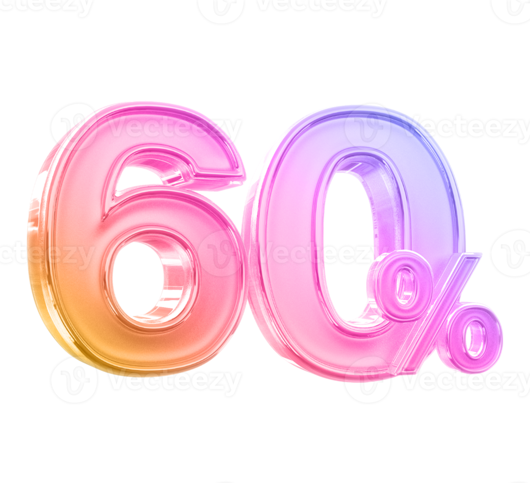 promotion 60 number percent png