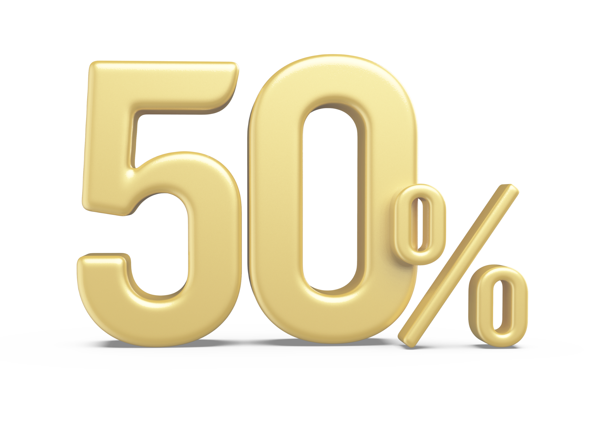 Sale Number 50 Percent Off Golden 11297849 PNG