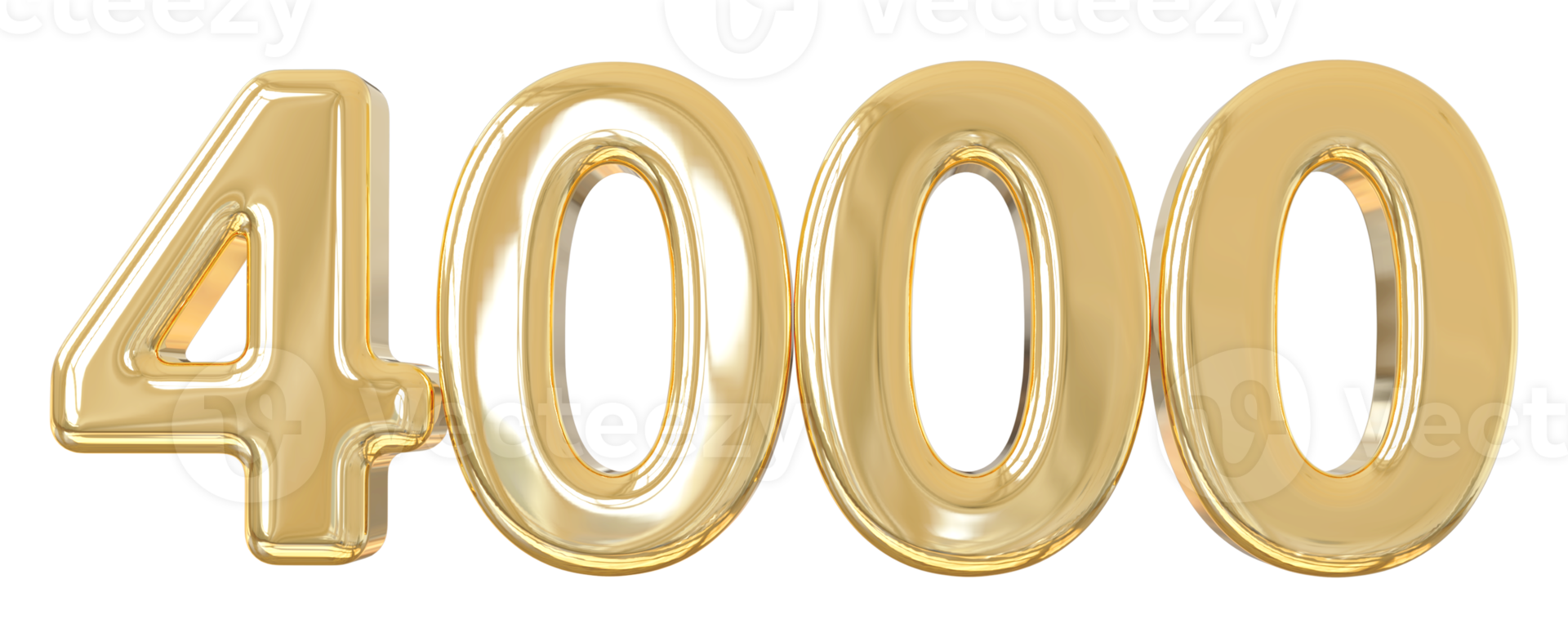 Number 4000 Golden 11297856 PNG number-4000-golden-11297856-png