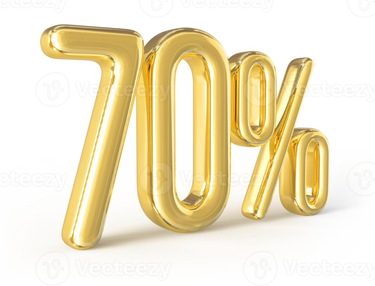 promotion number 70 percent 3d png