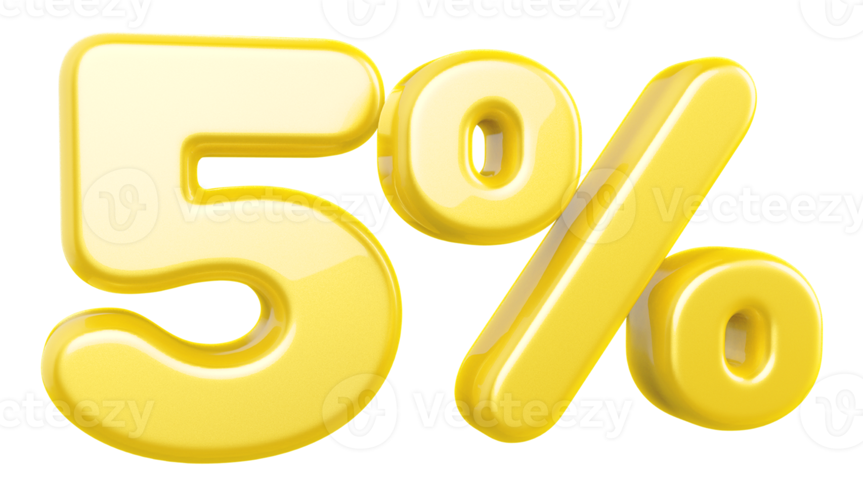 promotion 5 number percent 3d png