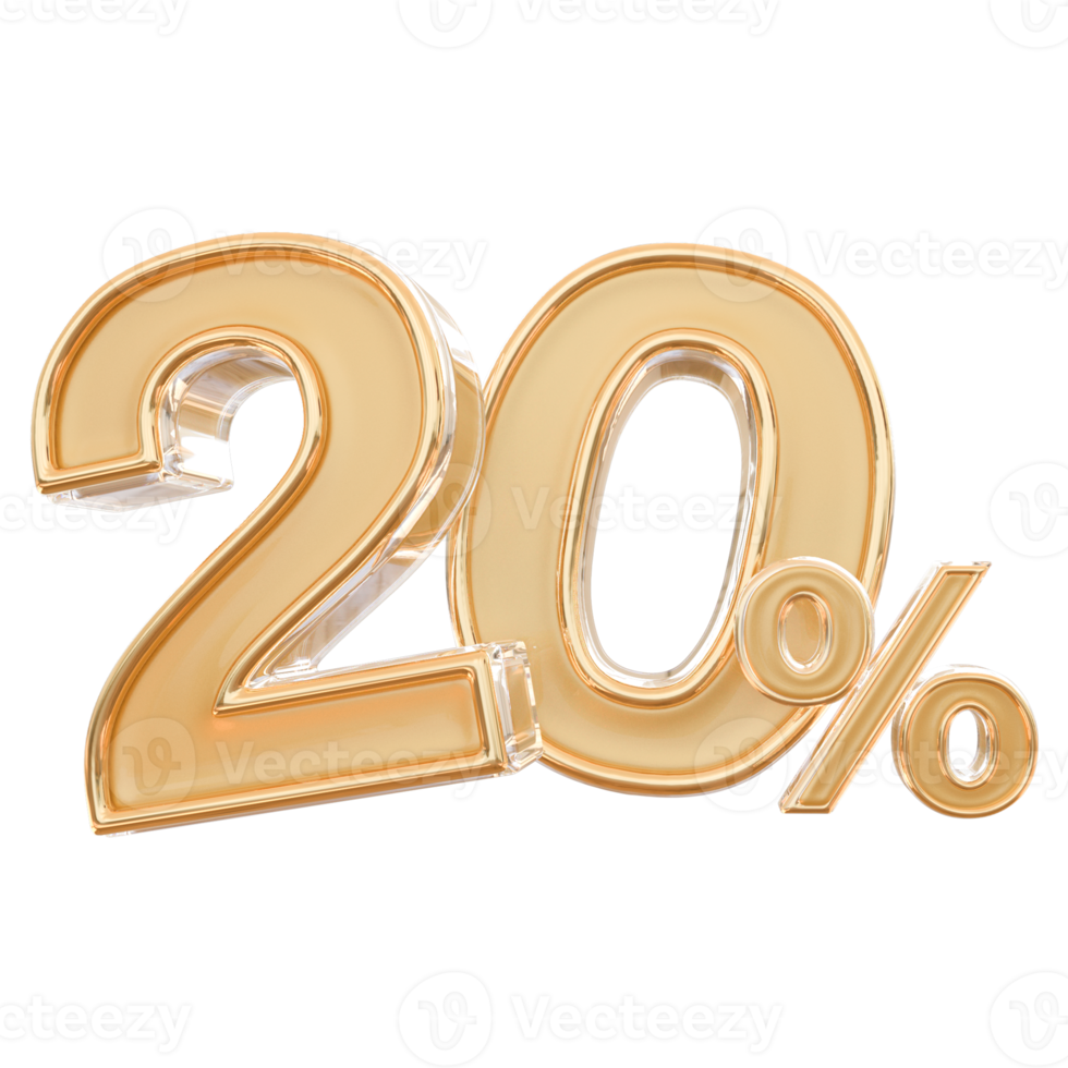 promotion 20 number percent png