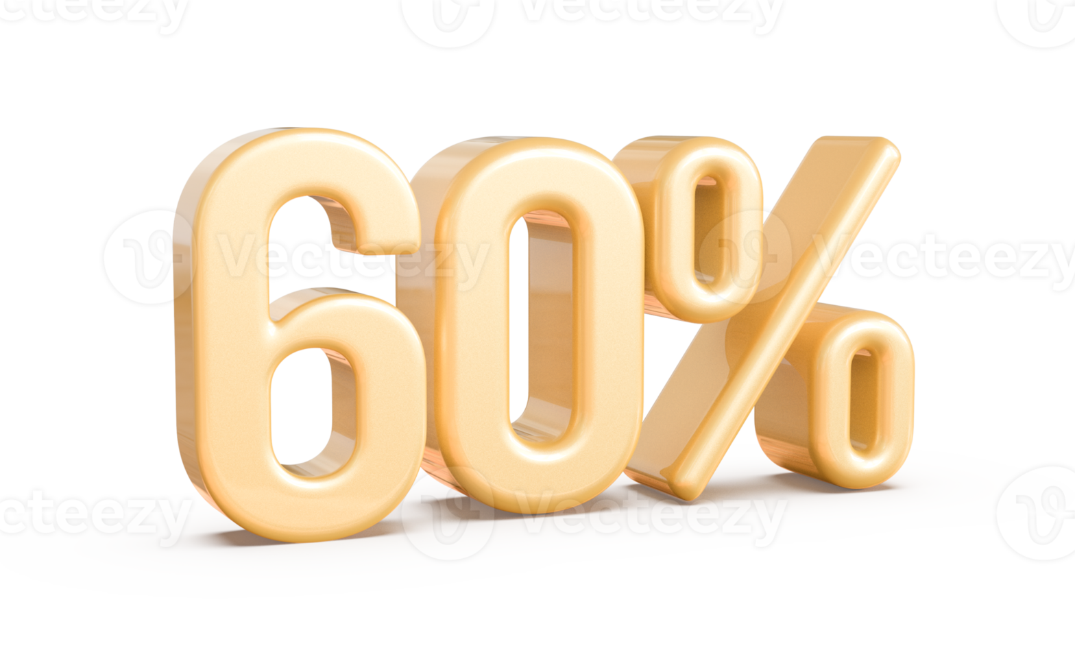 sale number 60 percent 3d png