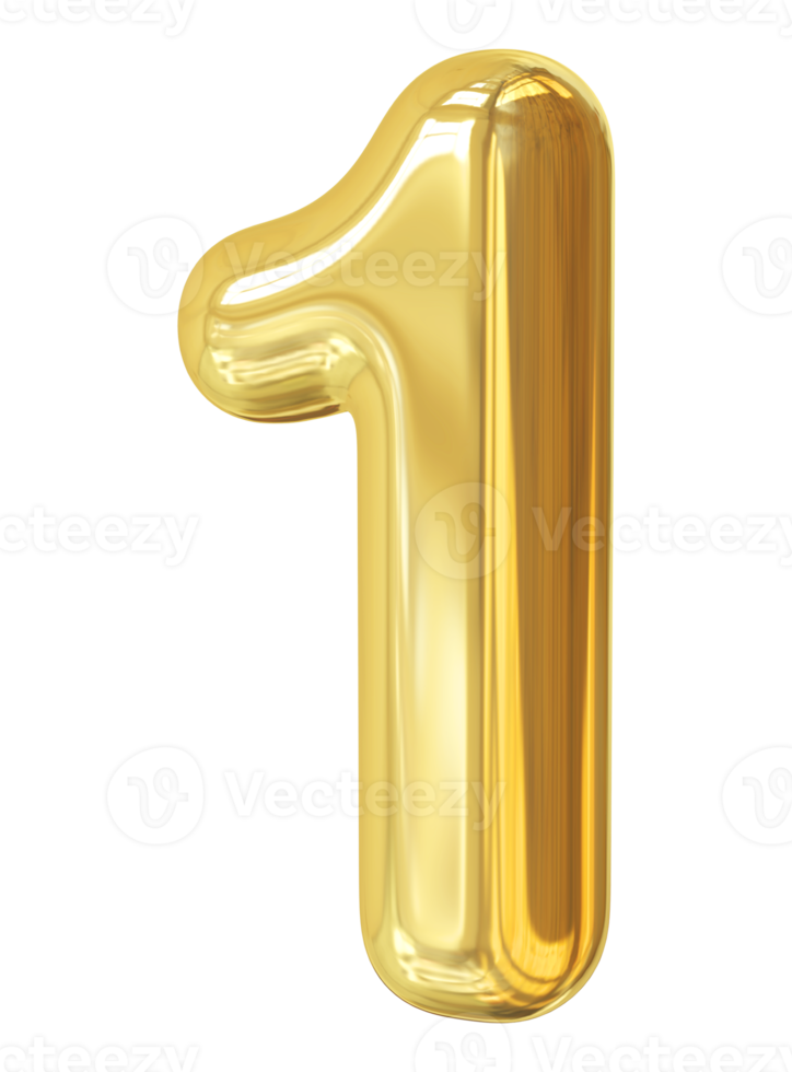 Goldene Nummer 1 png