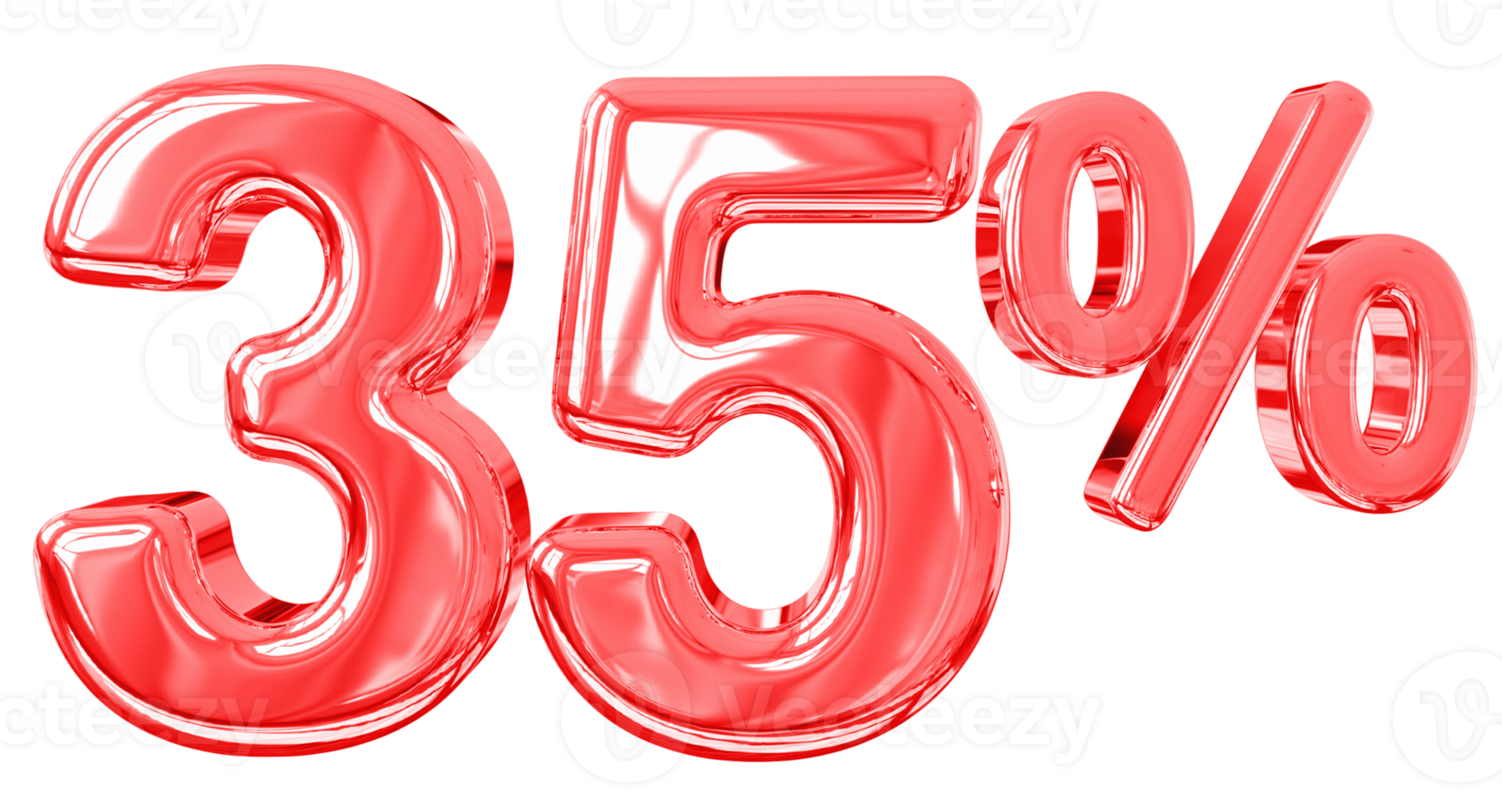 numéro de promotion 35 pour cent 3d png