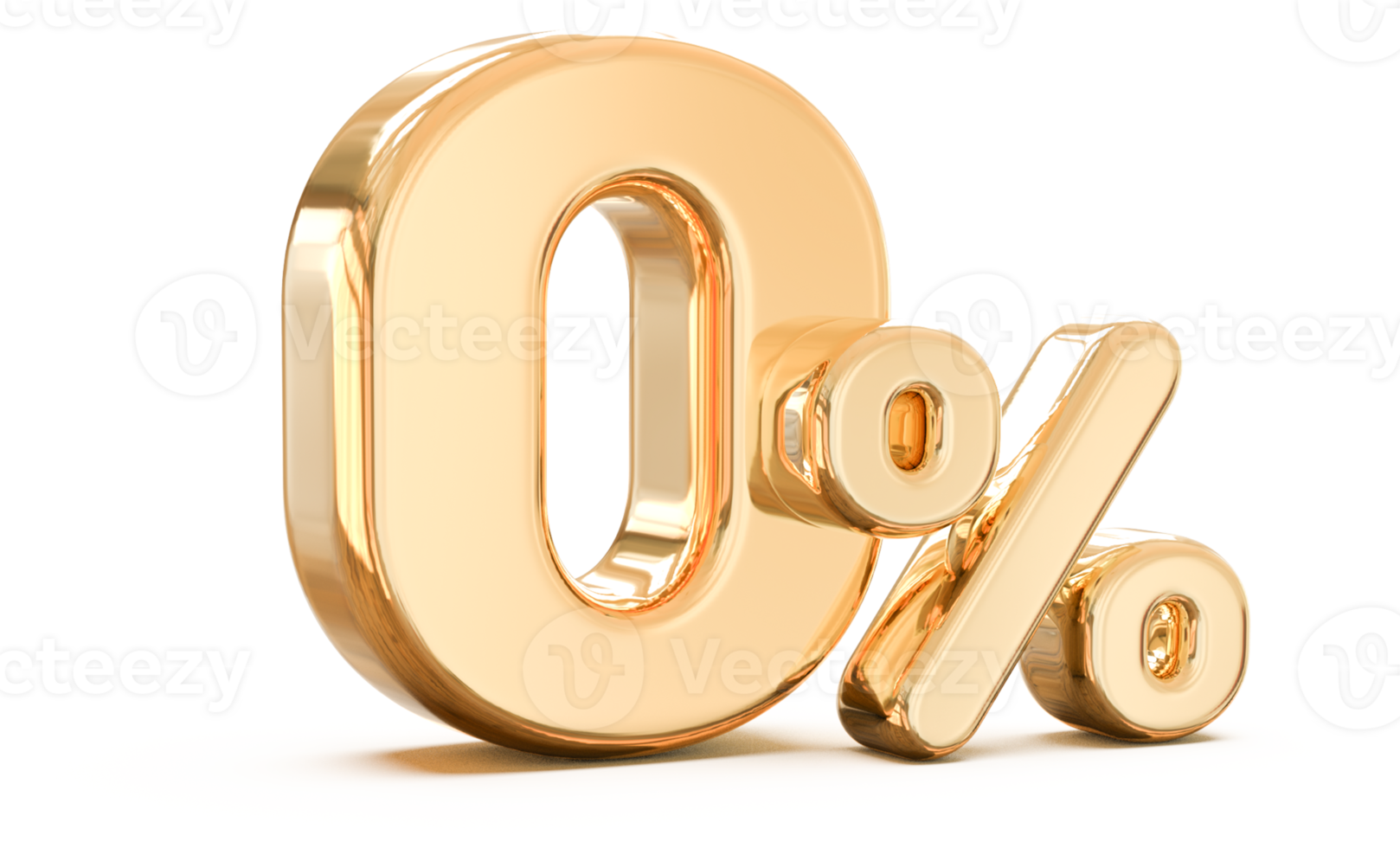 0 number percent 3d png