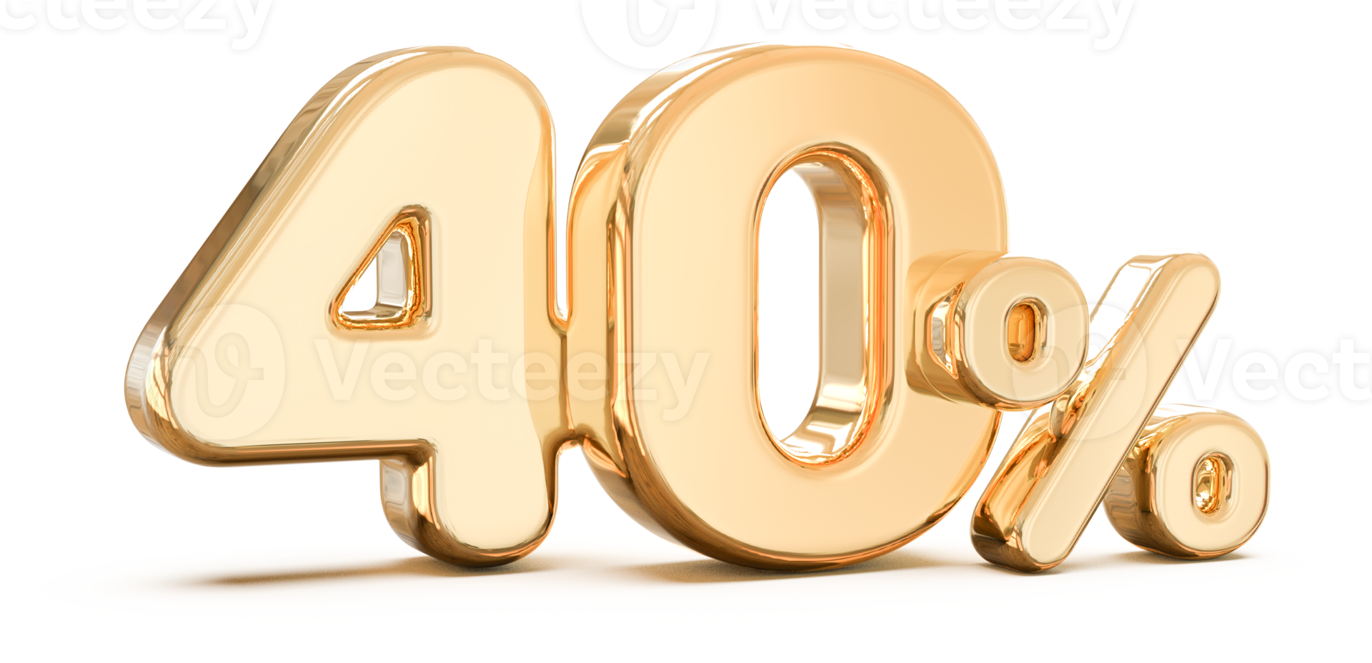 sale number 40 percent 3d png