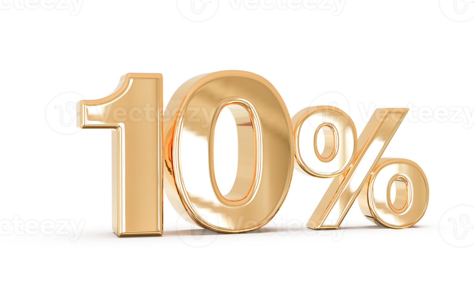 Verkaufszahl 10 Prozent 3d png