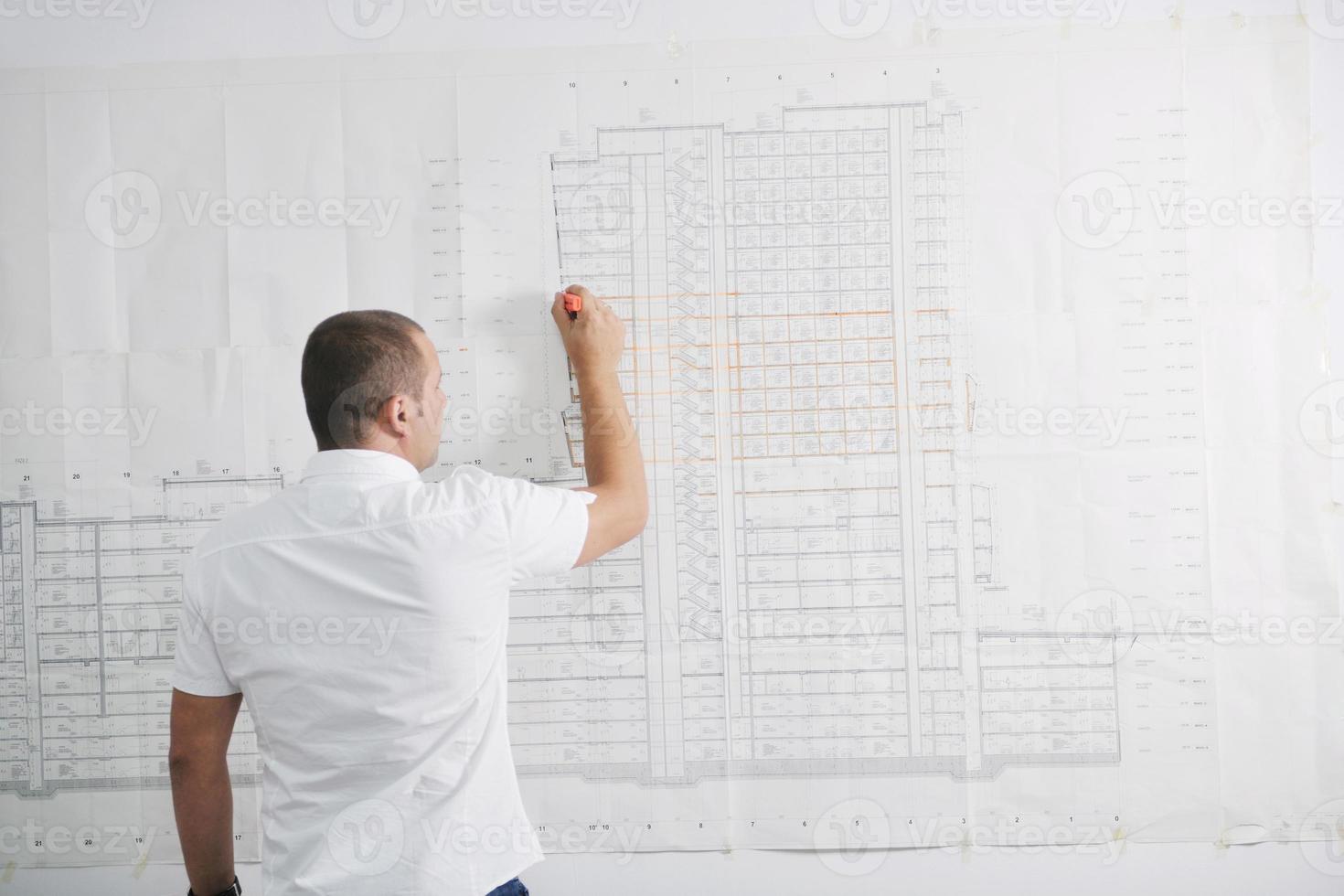 architect on construction site photo