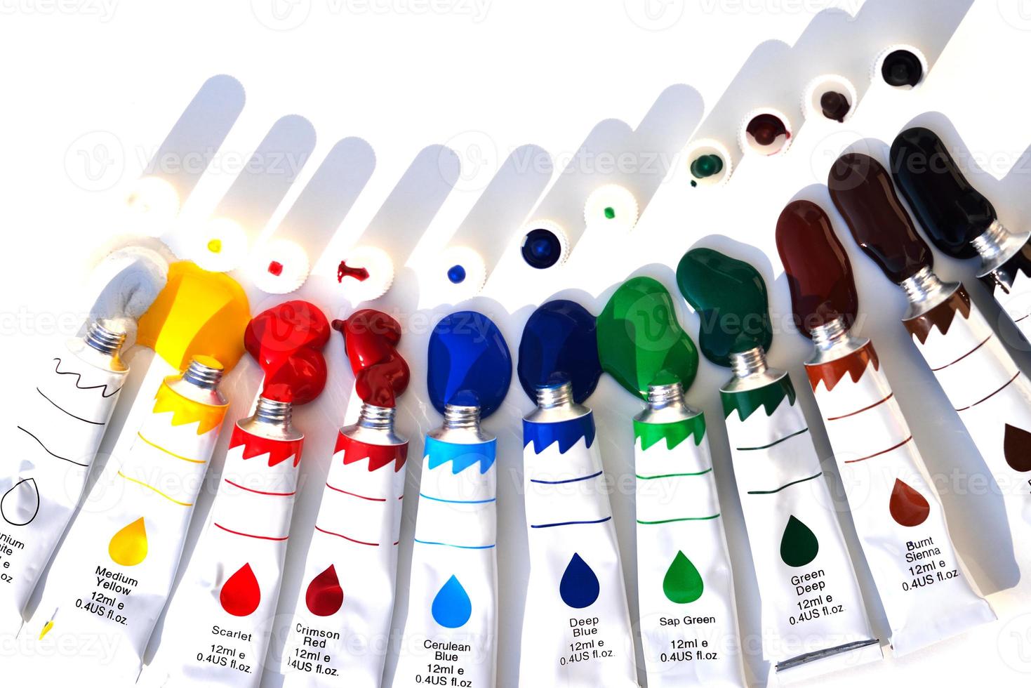 Paint on white surface photo