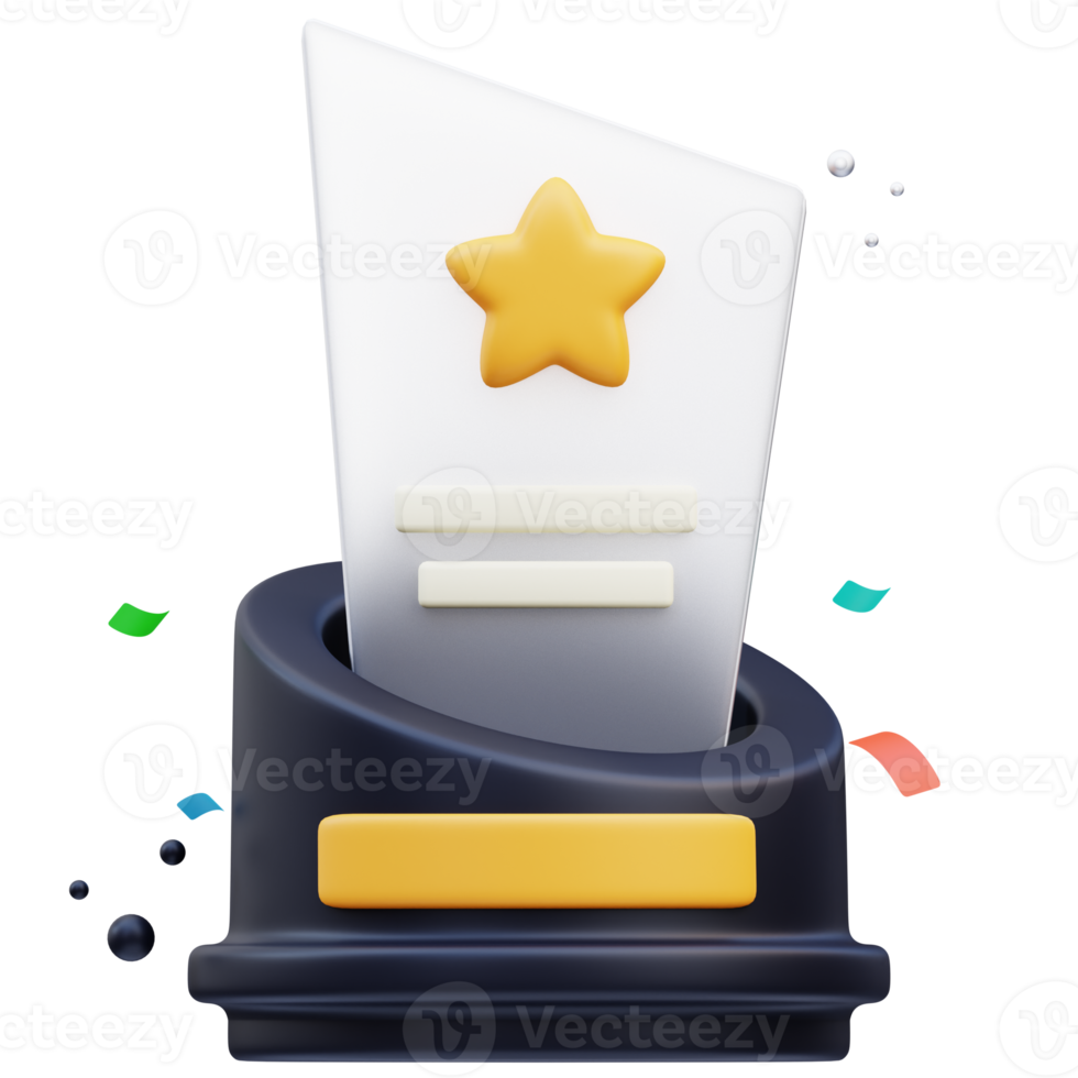 Award championship cup 3d illustration, 3d rendering png