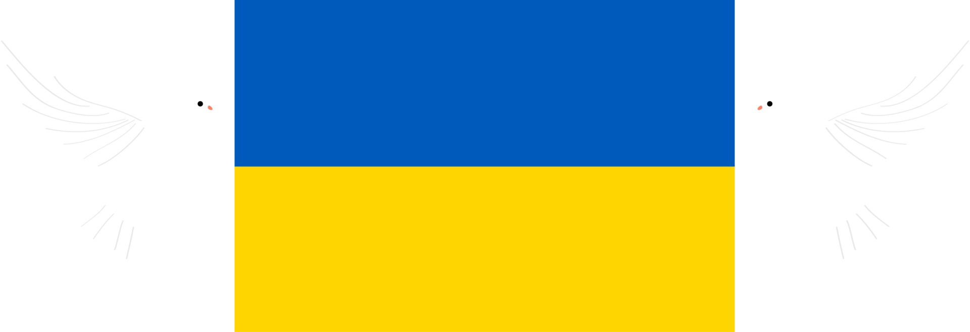 hryvnia ucraniana bandeira desenhada à mão, bandeira ucraniana bandeira desenhada à mão png