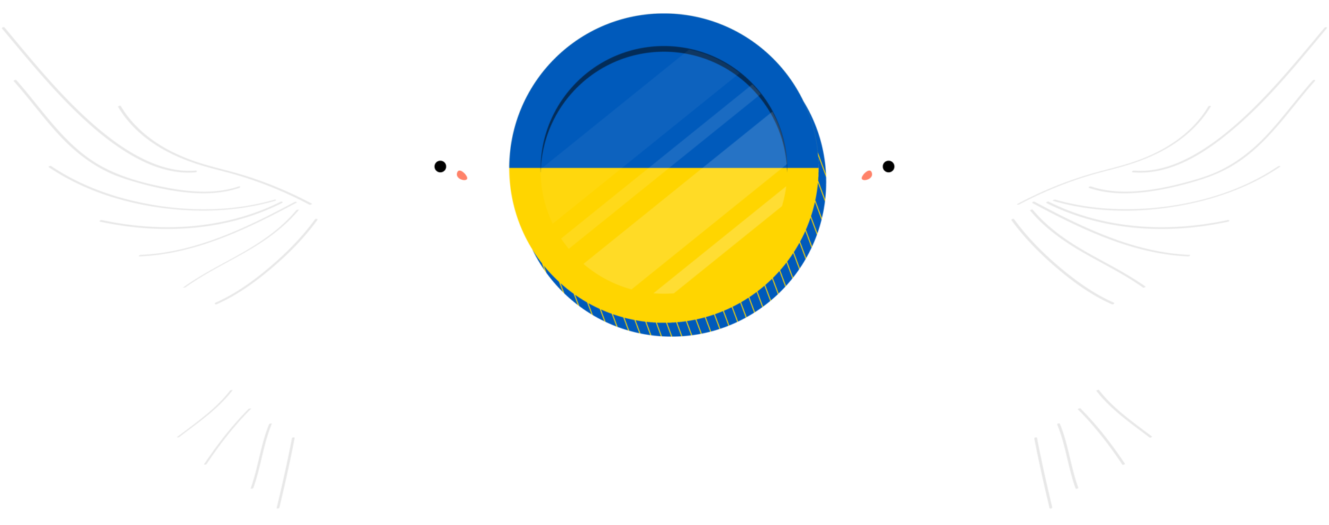 ukrainische griwna hand gezeichnete flagge, ukrainische flagge hand gezeichnete flagge png