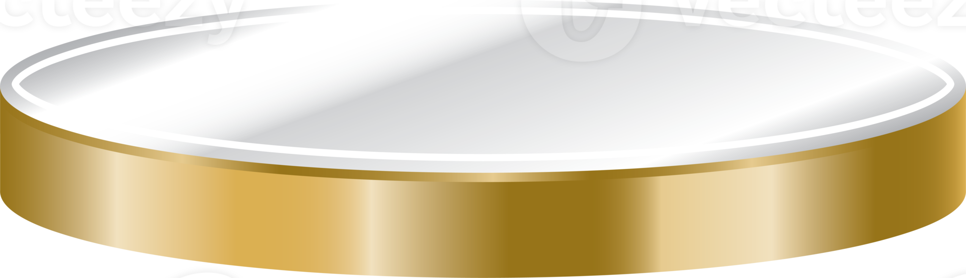 présentoir de podium de cercle d'or de luxe png