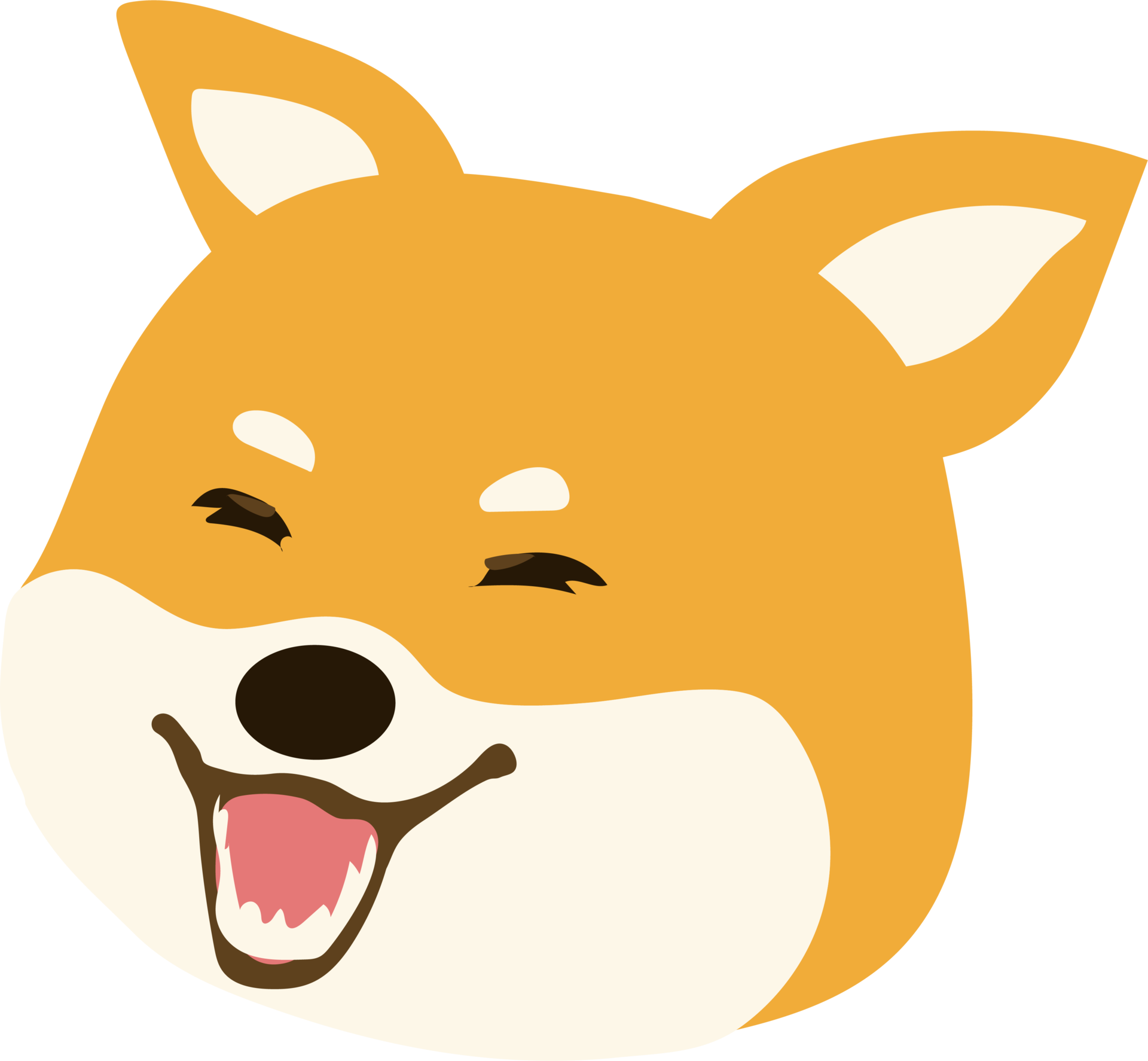 cute Shiba Inu puppy emoticons with different expressions. Funny ...