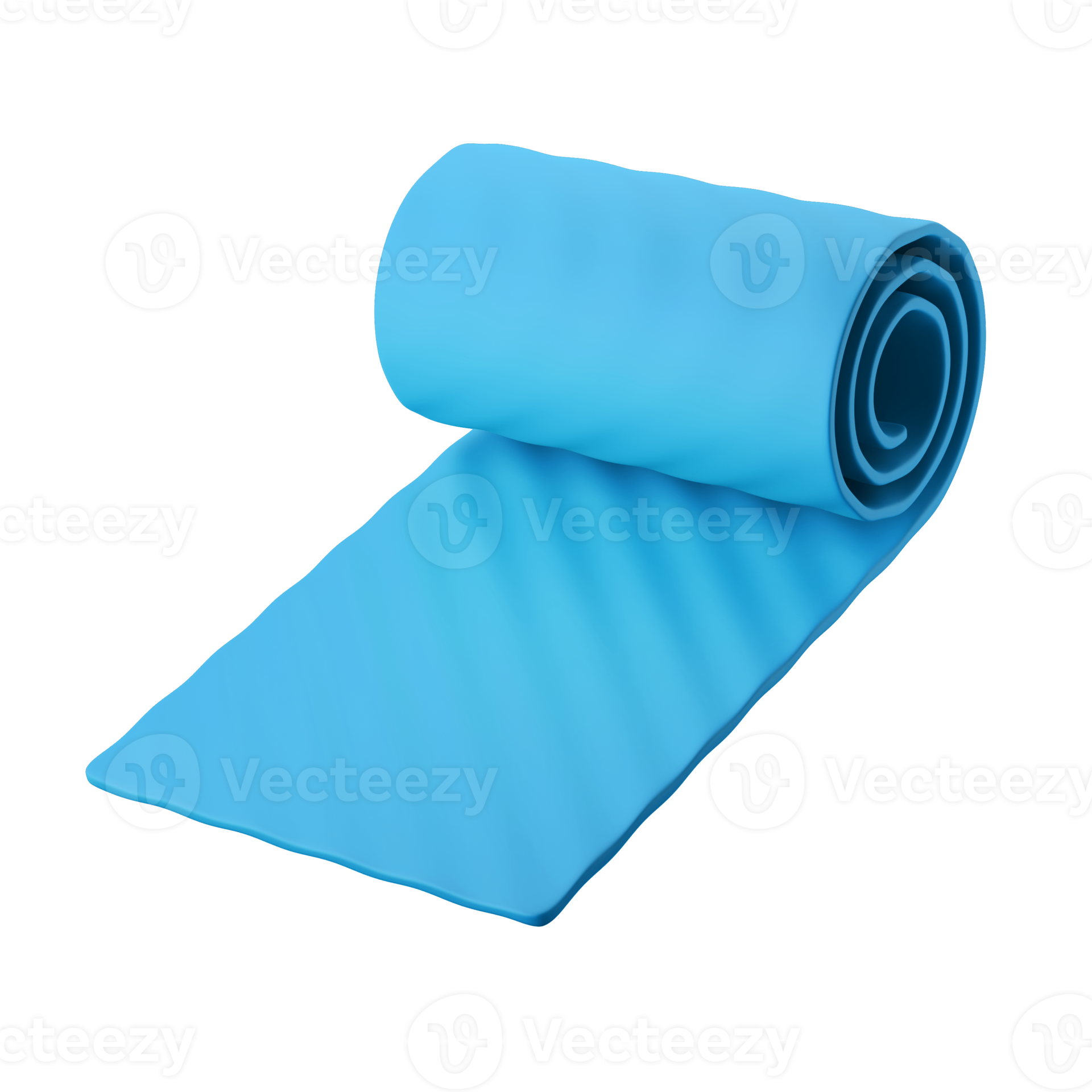 half rolled yoga meditation mat pilates 3d icon illustration 11299691 PNG