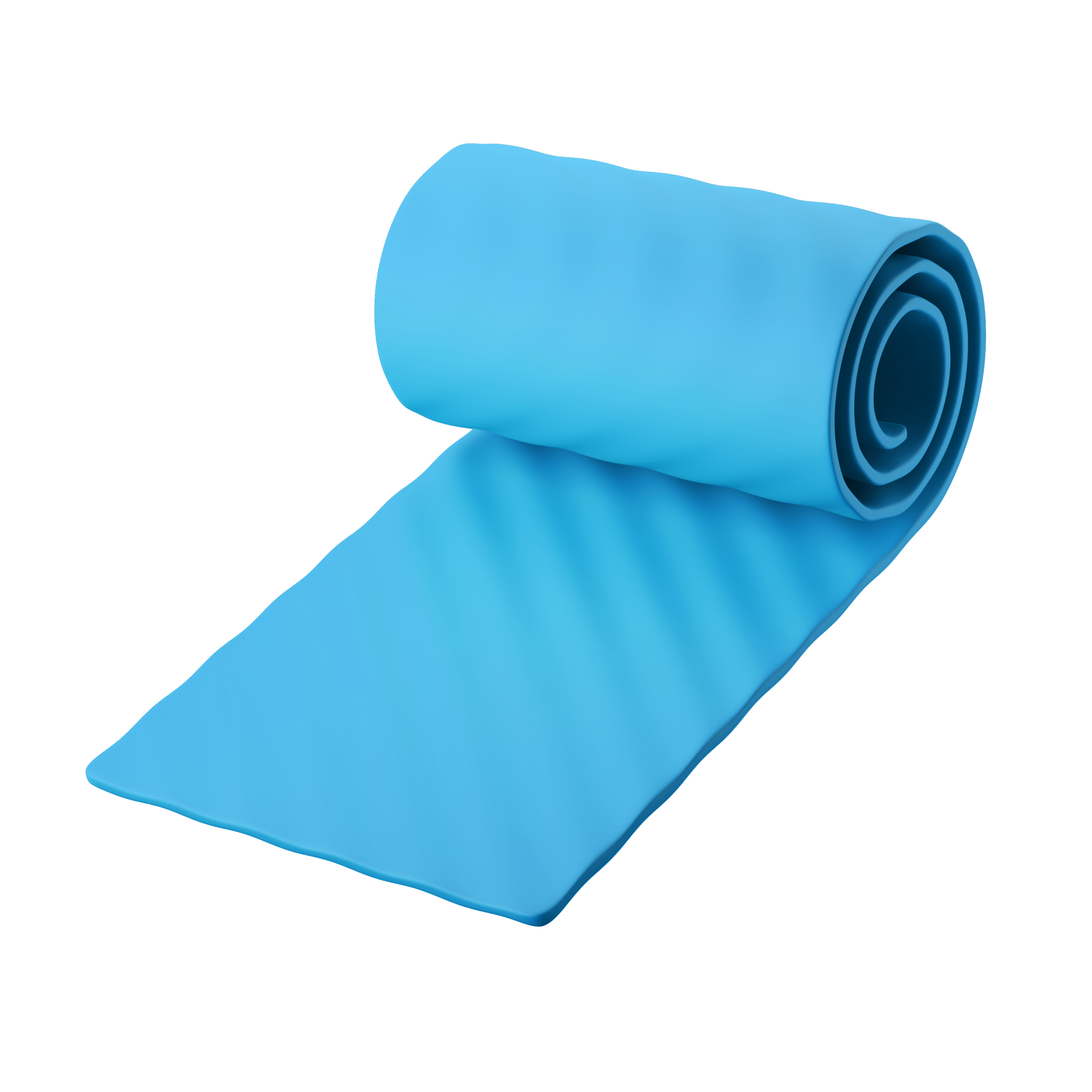 half rolled yoga meditation mat pilates 3d icon illustration 11299691 PNG
