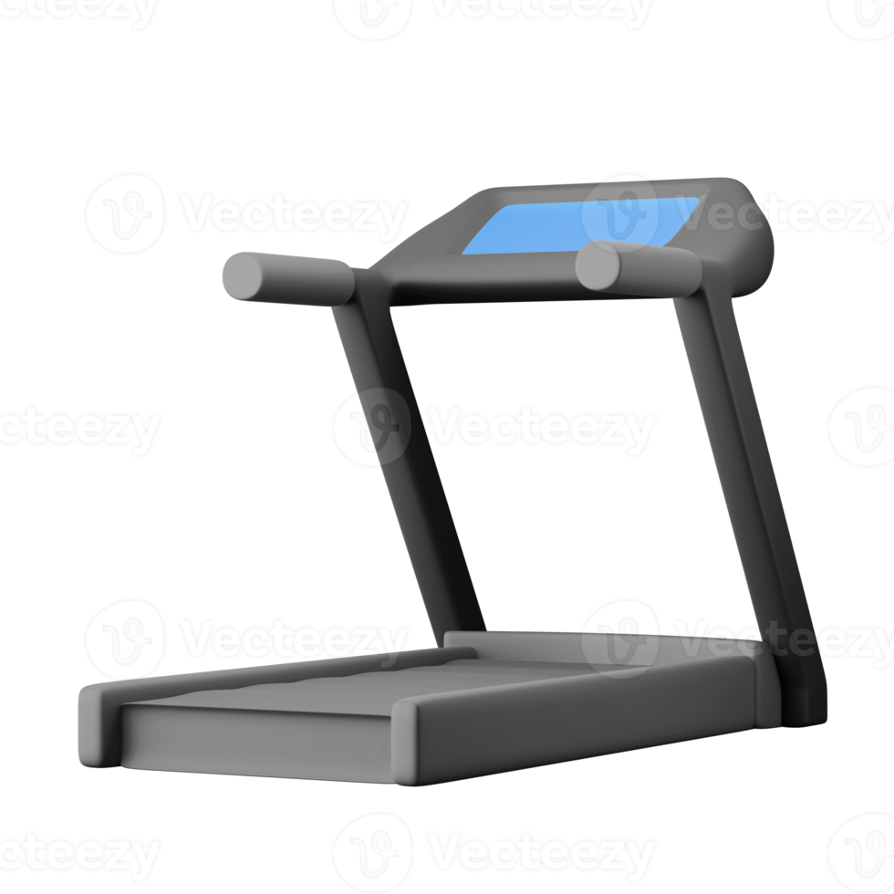 running treadmill machine gym equipment 3d icon illustration png
