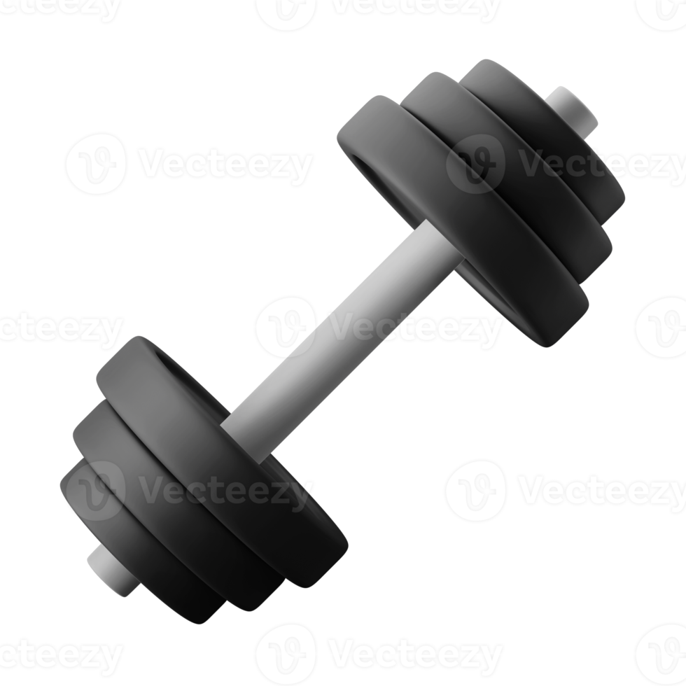 sterkte oefening gewicht hijs- barbell 3d icoon illustratie png